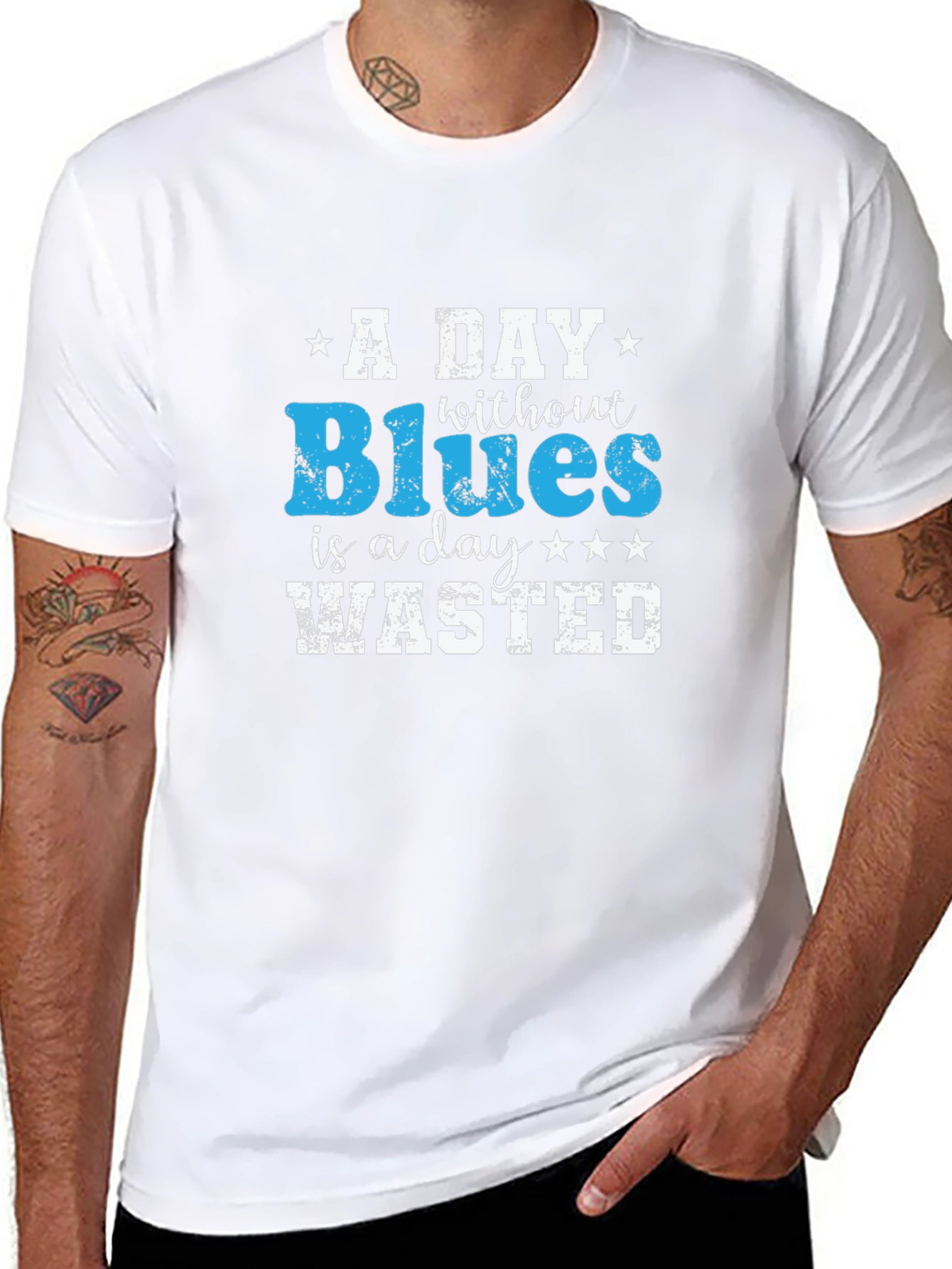 A Day Without Blues T-Shirt - Music Lover Tee