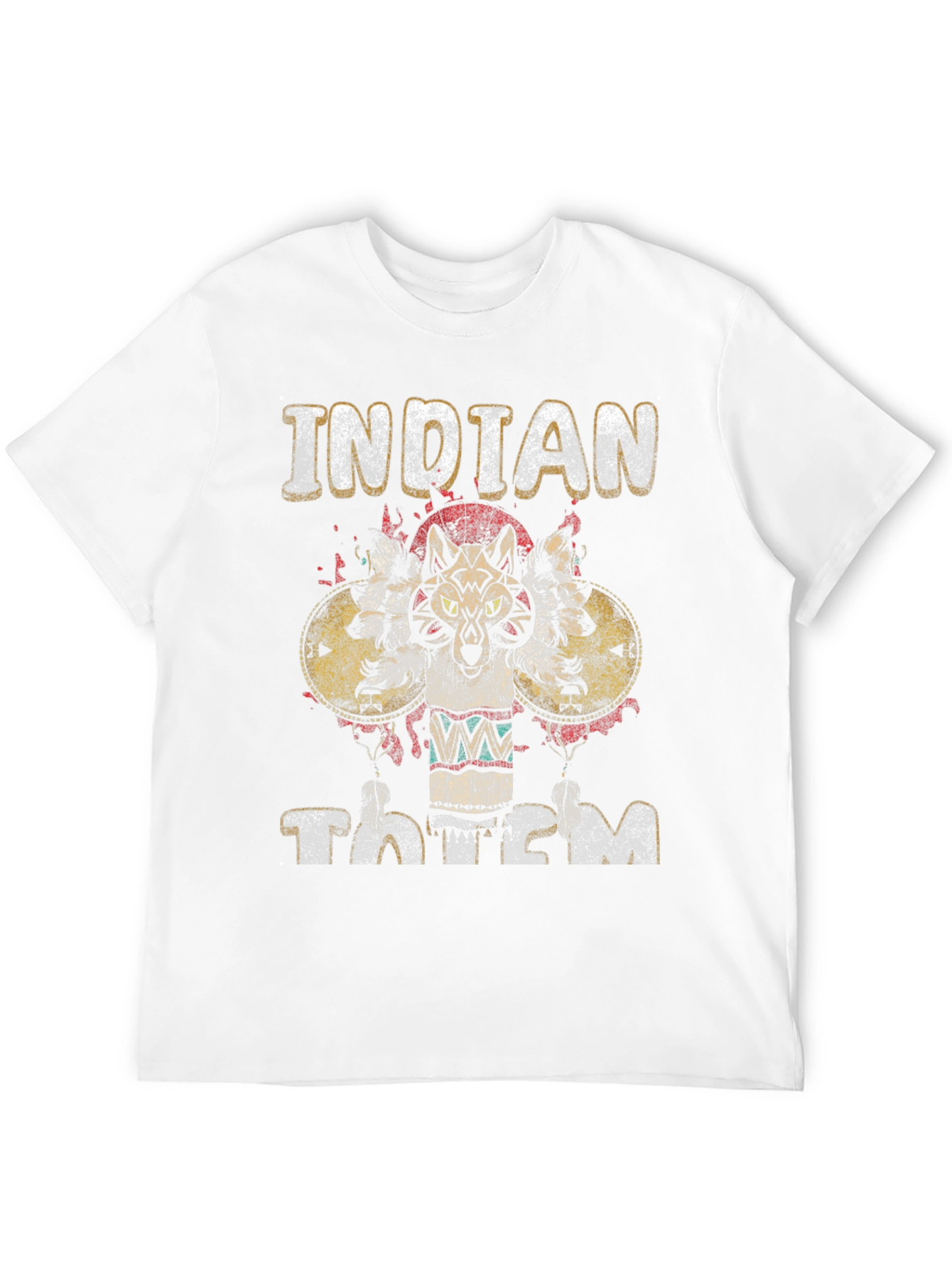 Indian Totem Graphic Print T-Shirt