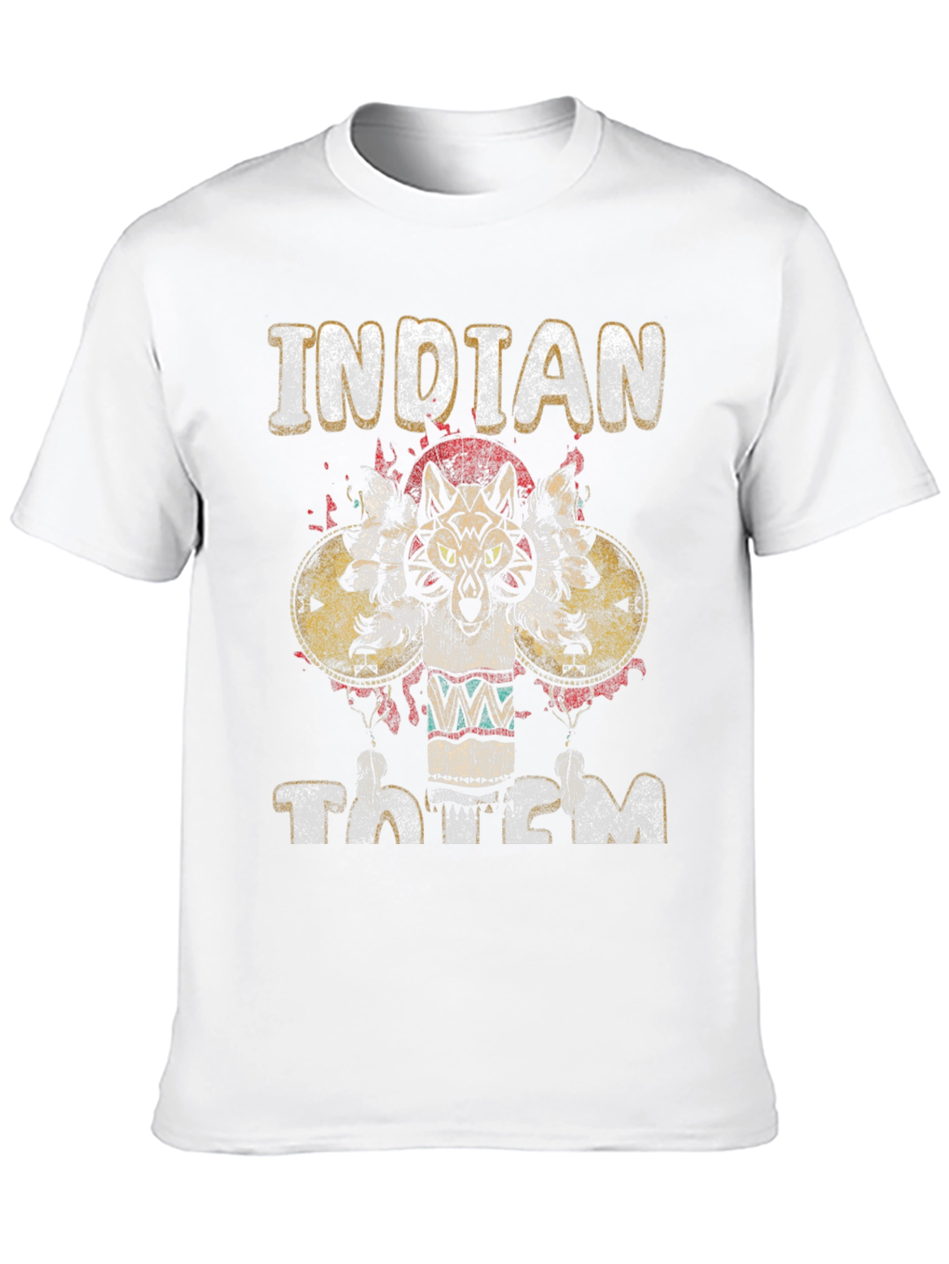 Indian Totem Graphic Print T-Shirt