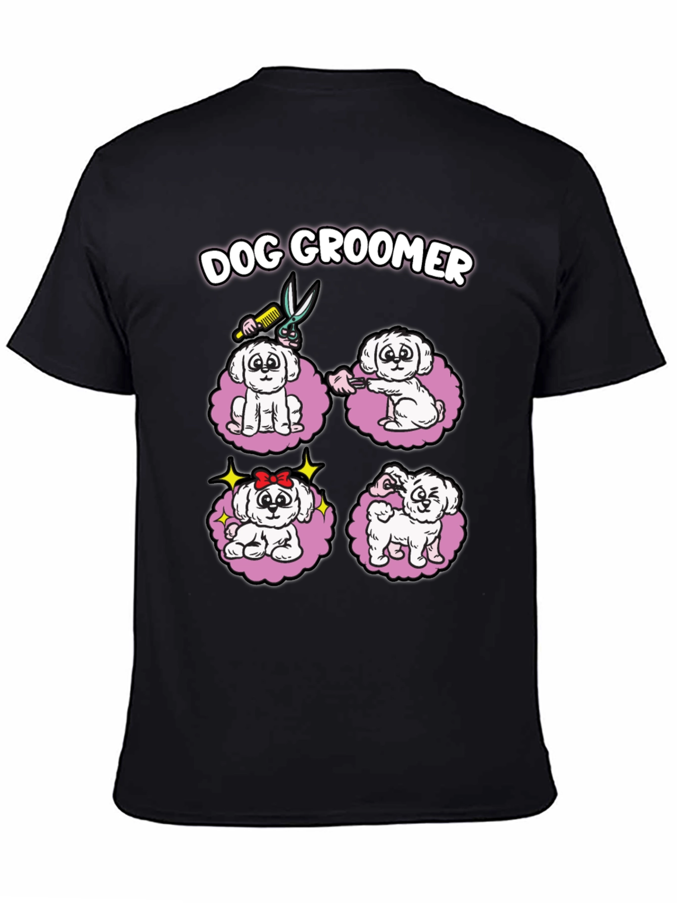 Dog Groomer T-Shirt Cute Pet Grooming Tee