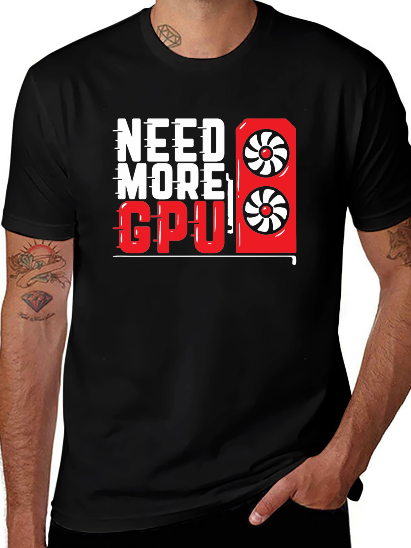 Need More GPU T-Shirt - Gamer Graphic Tee