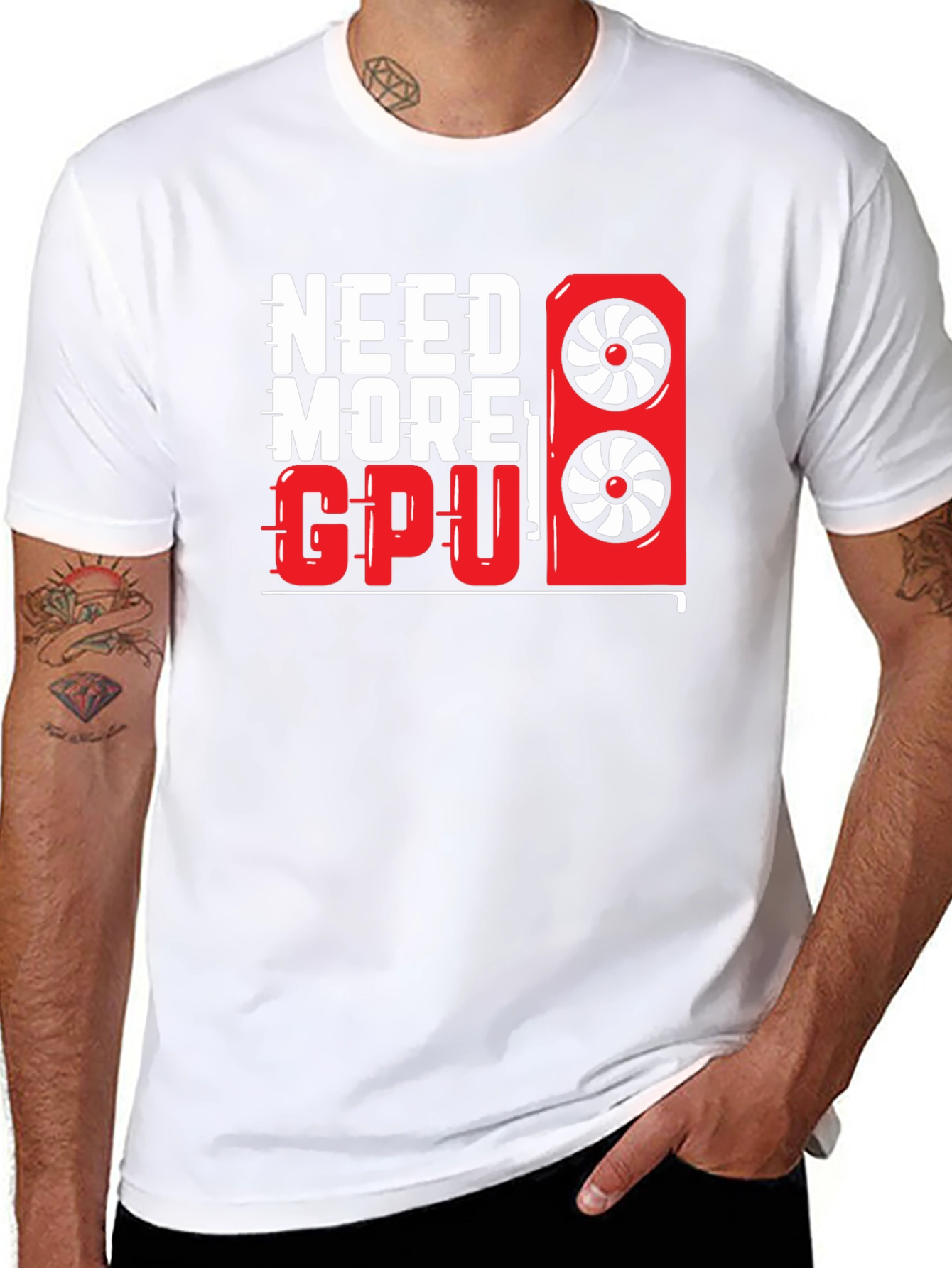 Need More GPU T-Shirt - Gamer Graphic Tee