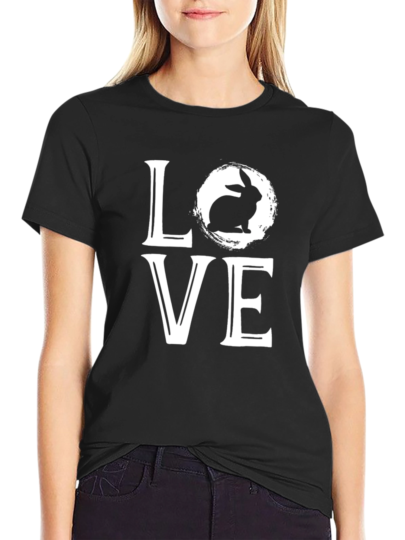 Rabbit Love T-Shirt - Cute Animal Graphic Tee