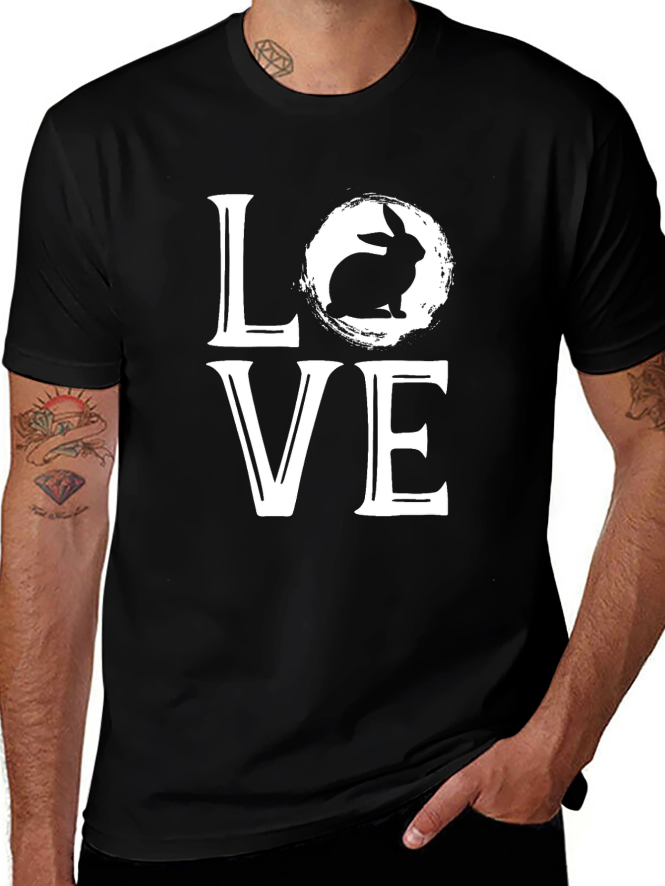 Rabbit Love T-Shirt - Cute Animal Graphic Tee