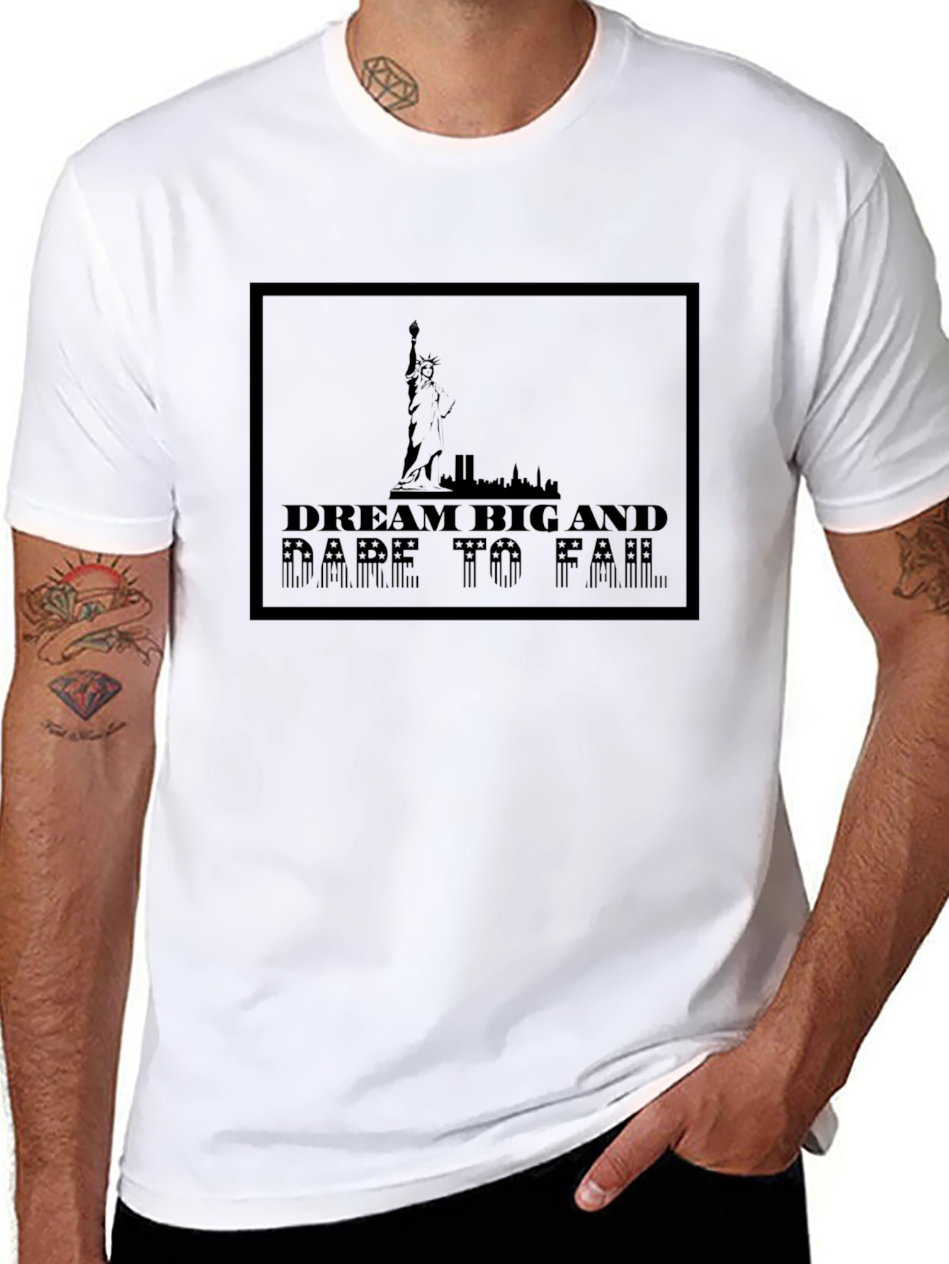 Dream Big Graphic Tee - Stylish Black T-Shirt