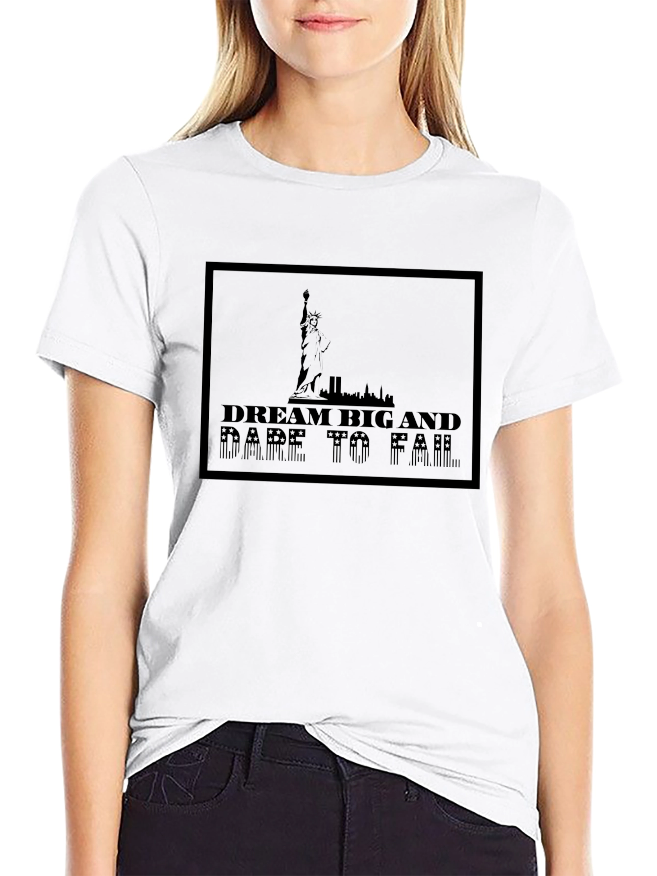 Dream Big Graphic Tee - Stylish Black T-Shirt