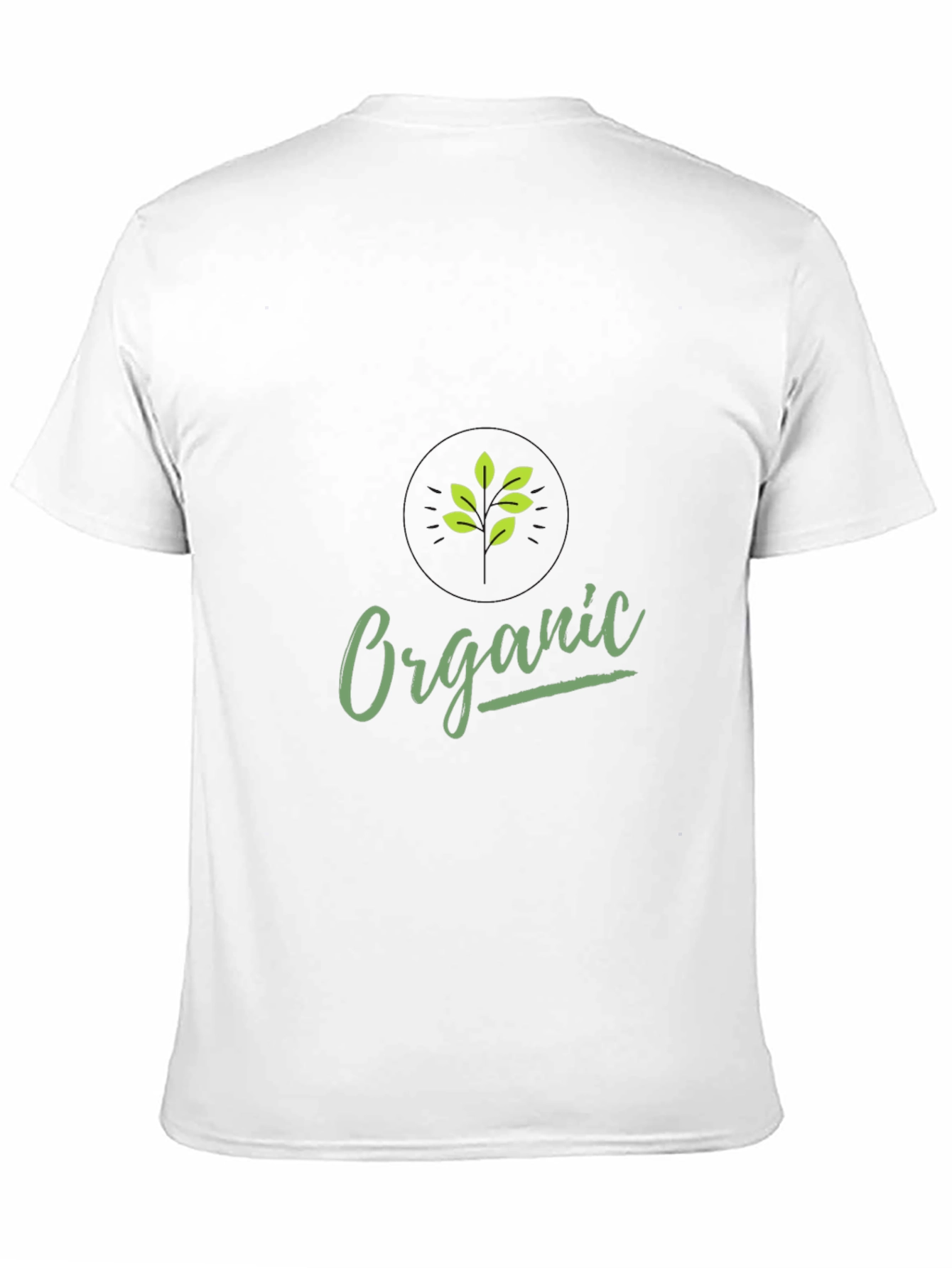 Organic Graphic Print Black T-Shirt
