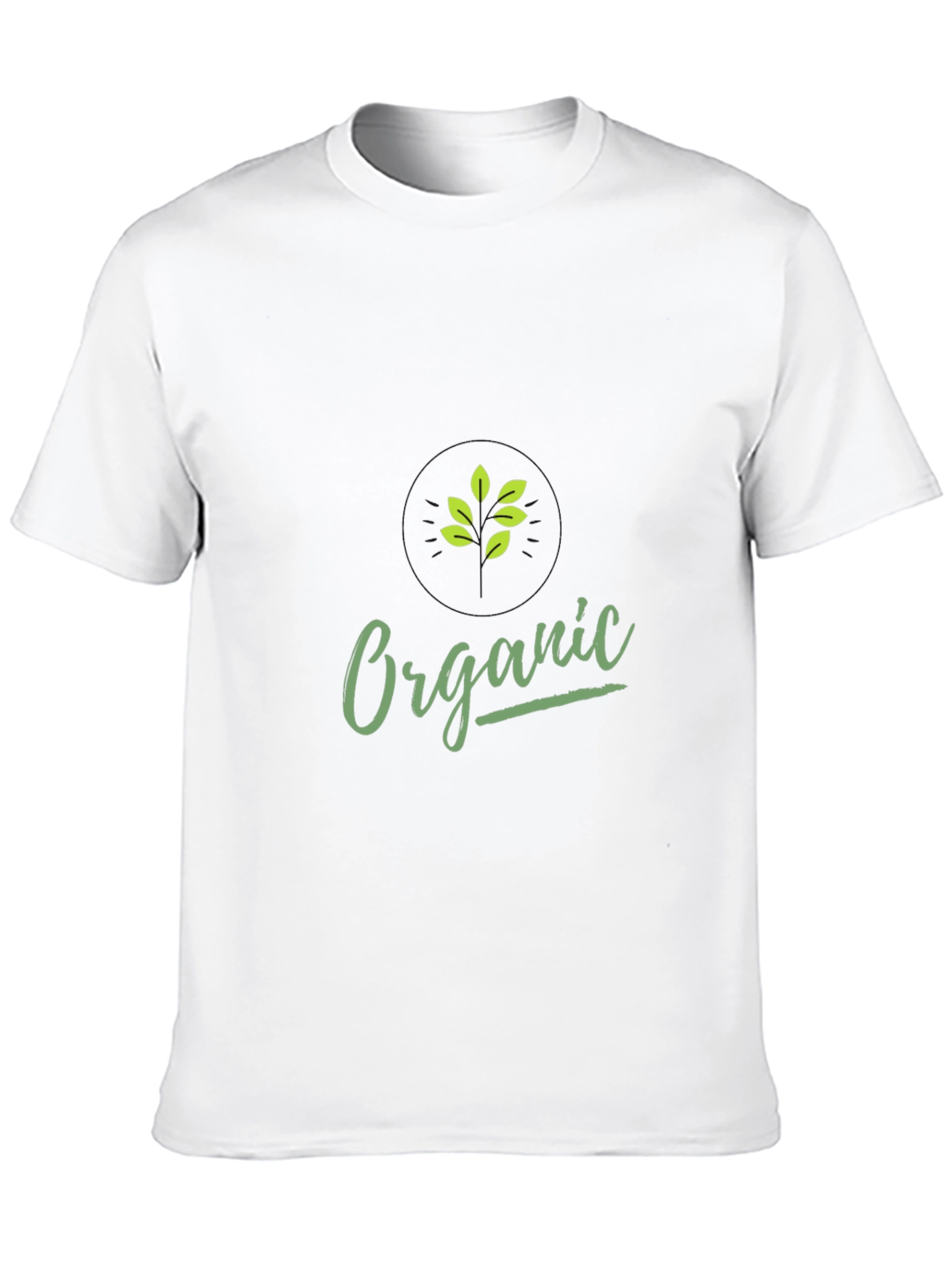 Organic Graphic Print Black T-Shirt