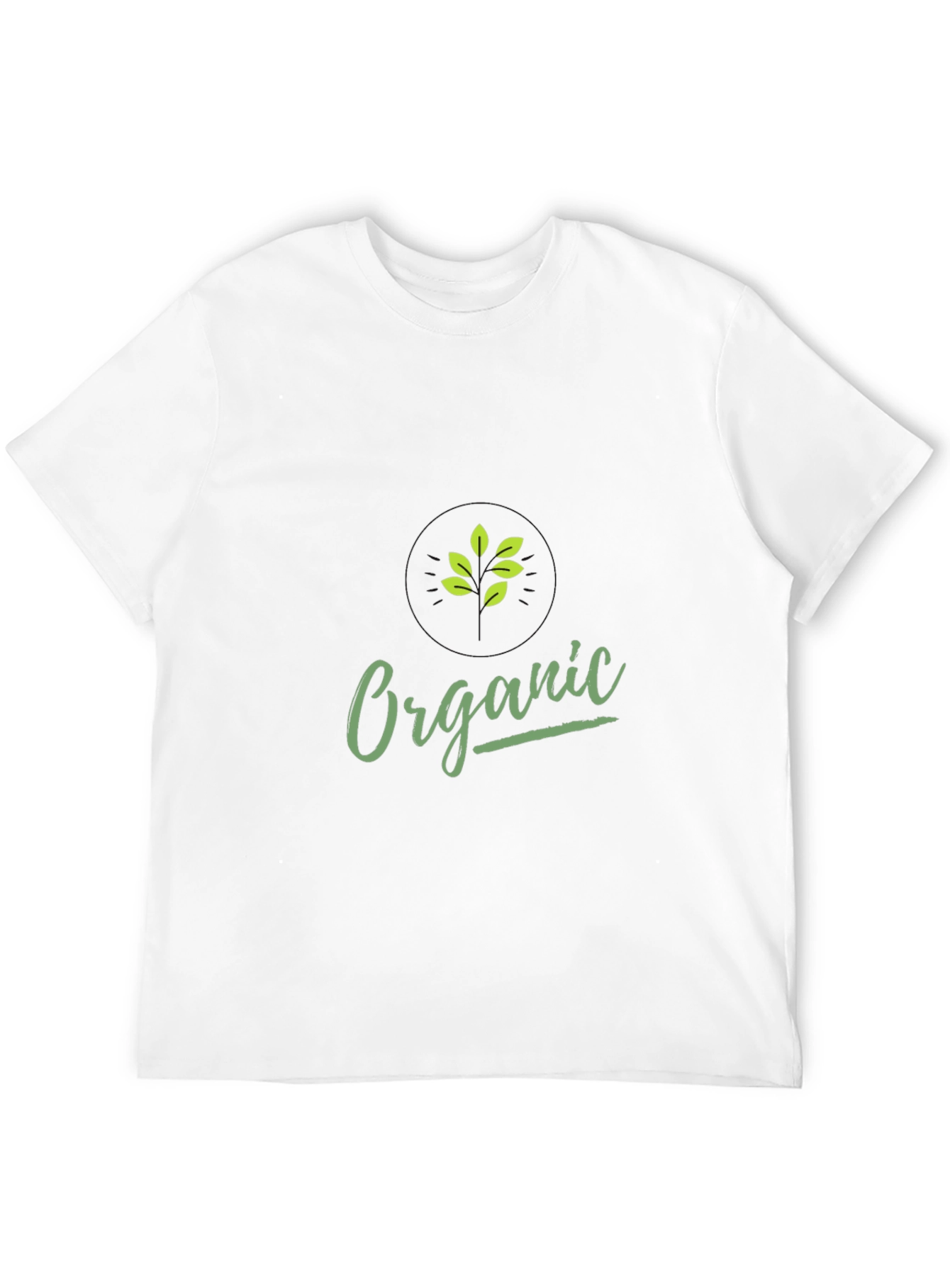 Organic Graphic Print Black T-Shirt