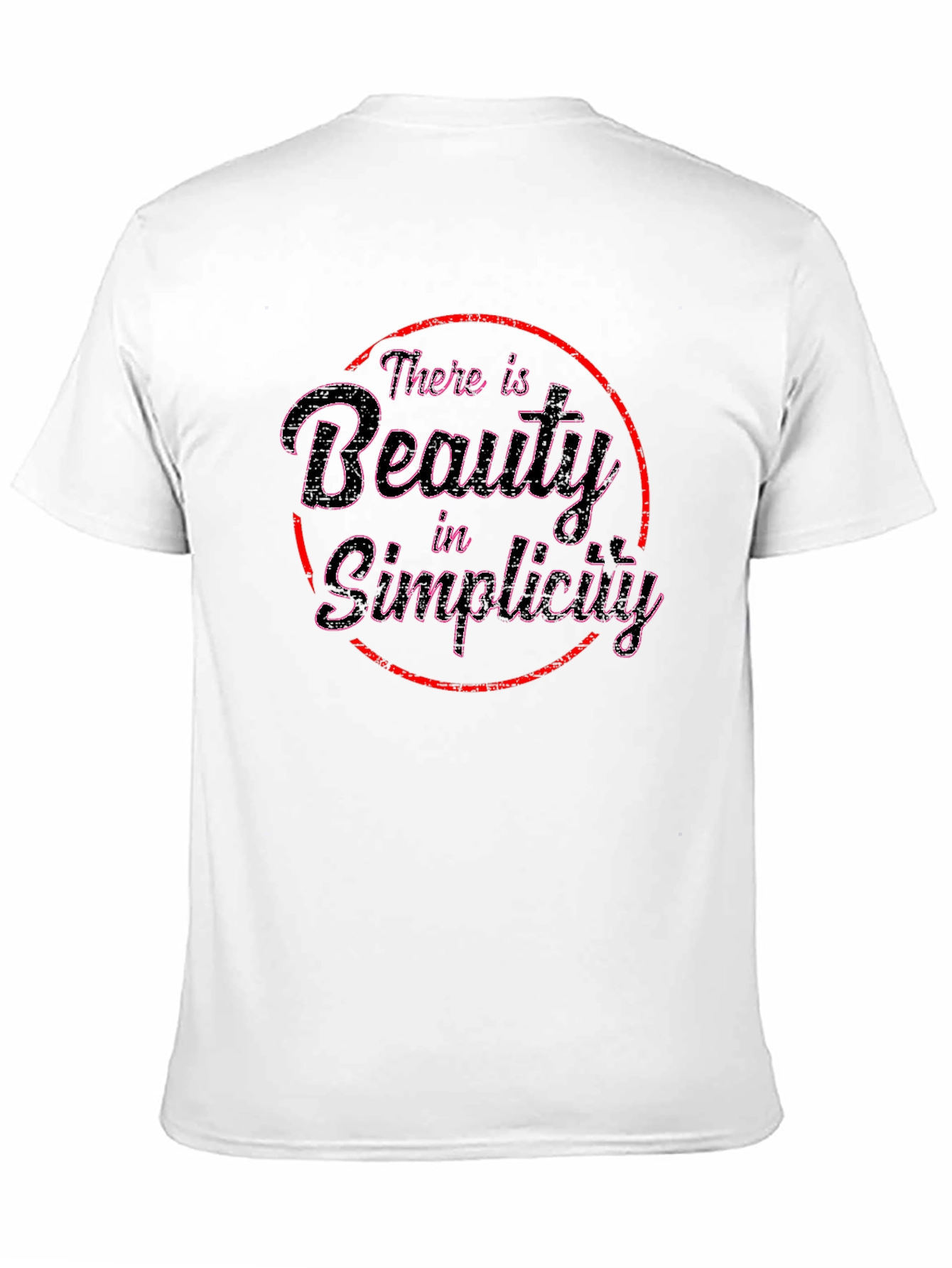 Beauty in Simplicity Black Graphic Tee