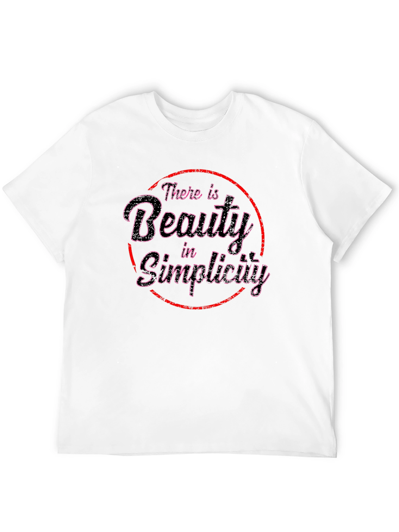 Beauty in Simplicity Black Graphic Tee