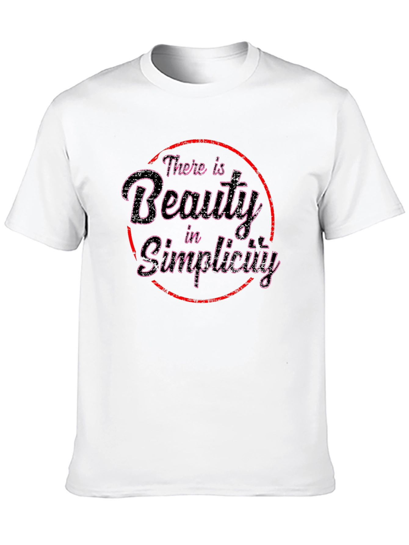 Beauty in Simplicity Black Graphic Tee