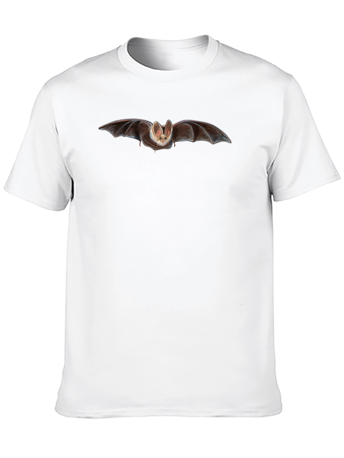 Bat Graphic Print Black T-Shirt