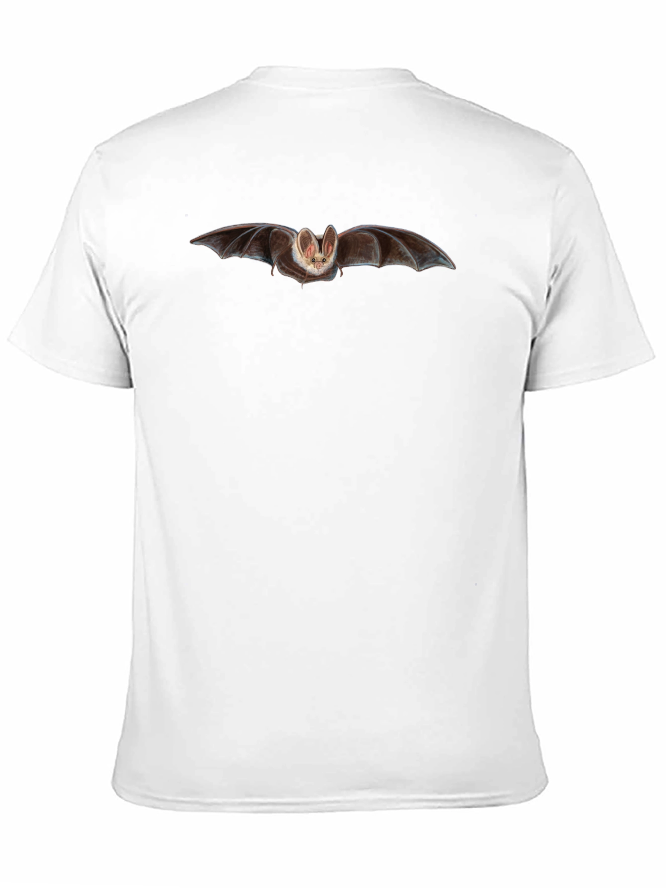 Bat Graphic Print Black T-Shirt