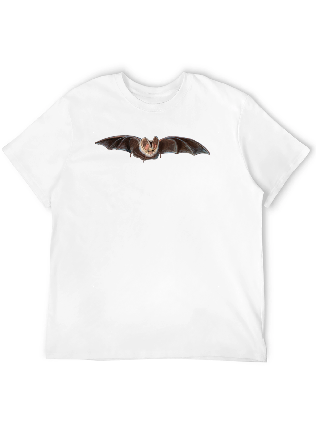 Bat Graphic Print Black T-Shirt