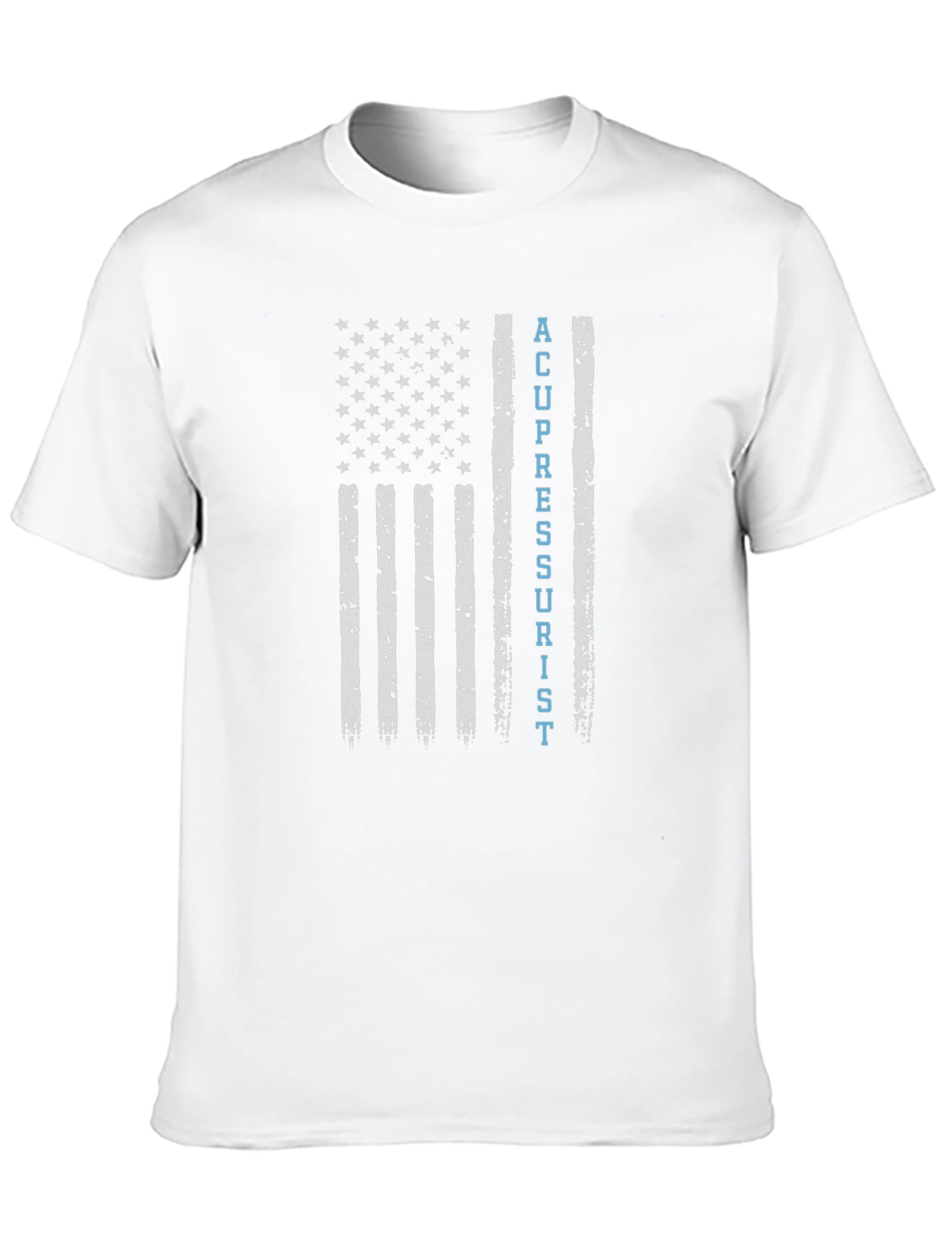 Acupressurist Flag T-Shirt - Patriotic Medical Tee