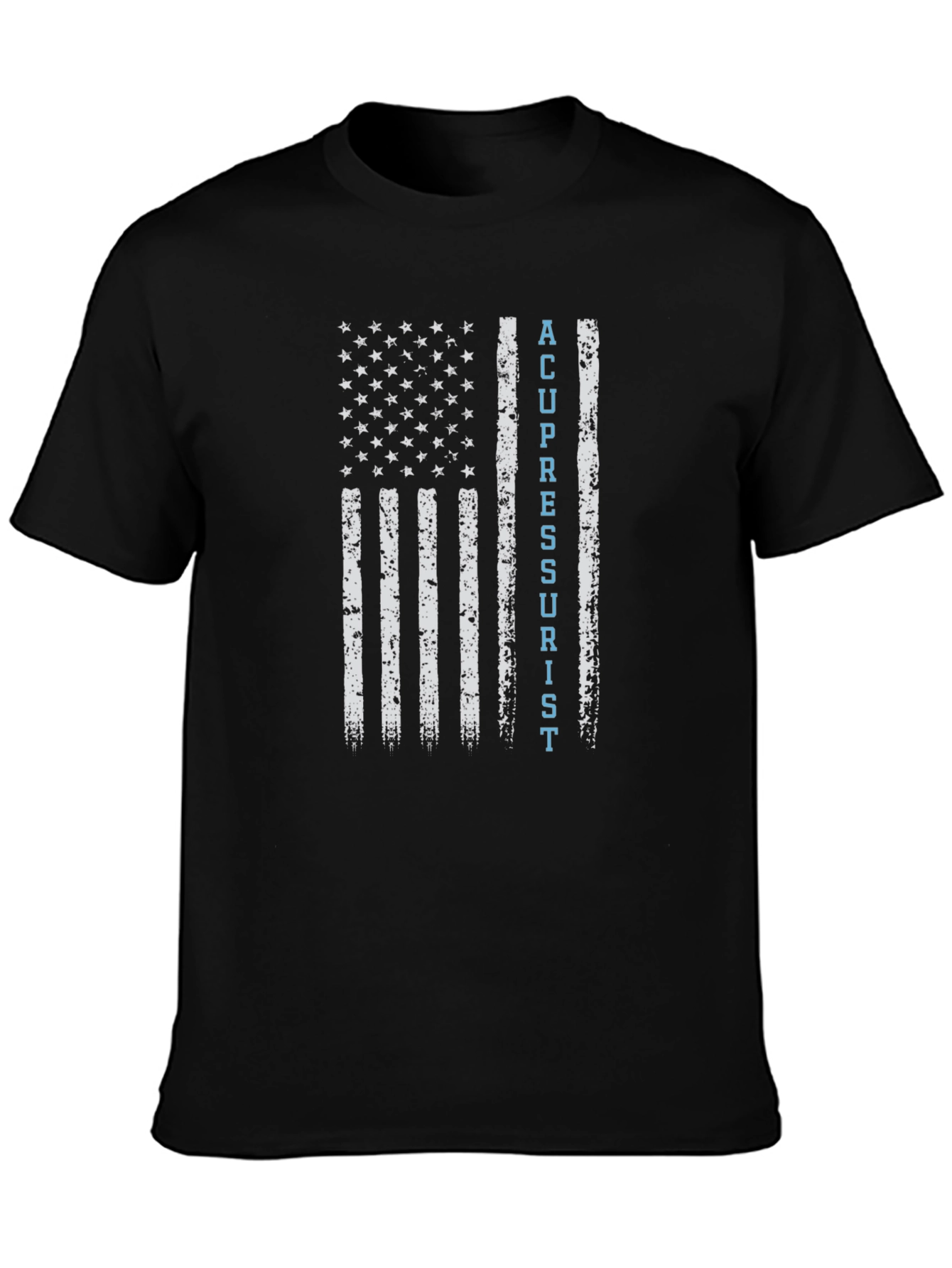 Acupressurist Flag T-Shirt - Patriotic Medical Tee