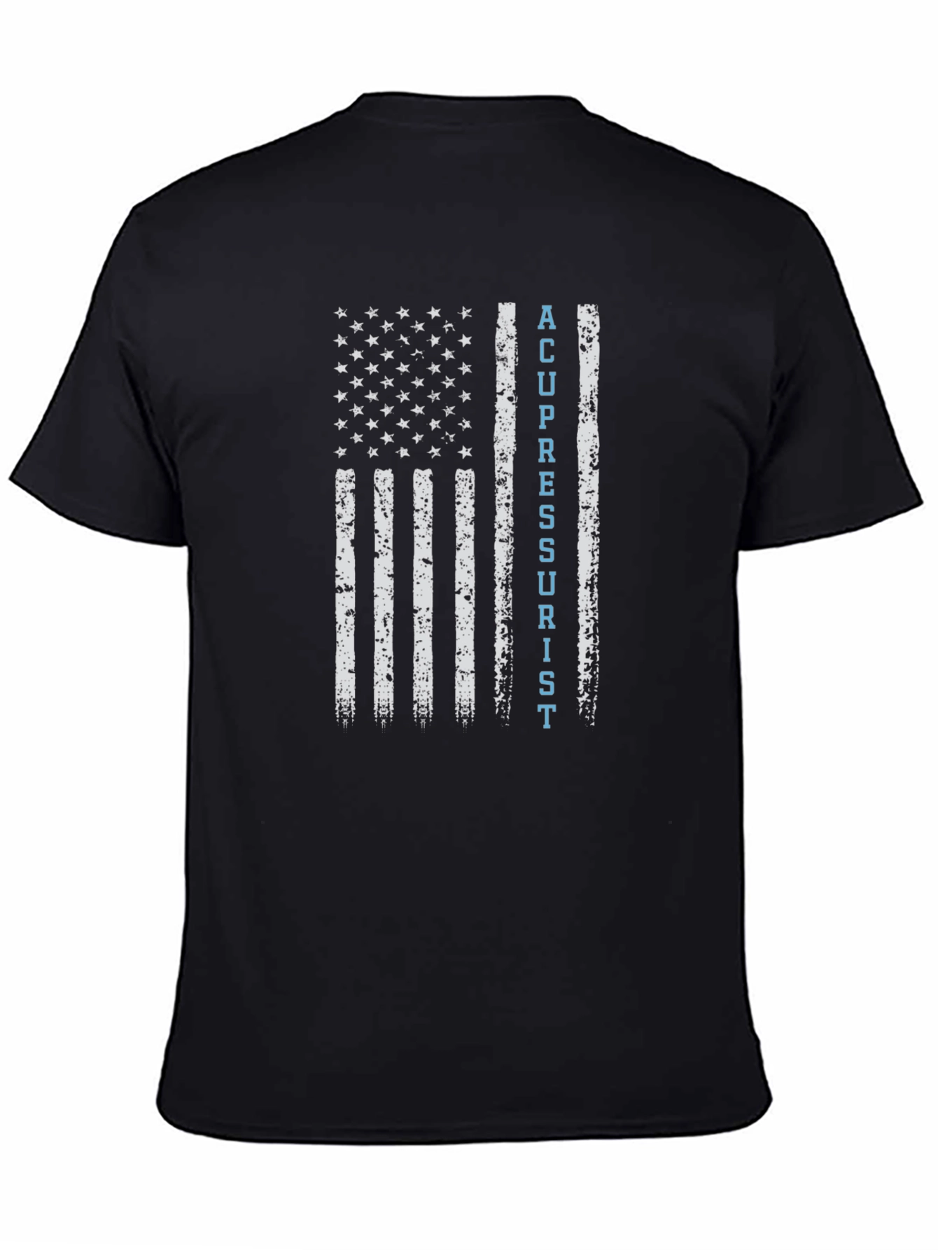 Acupressurist Flag T-Shirt - Patriotic Medical Tee
