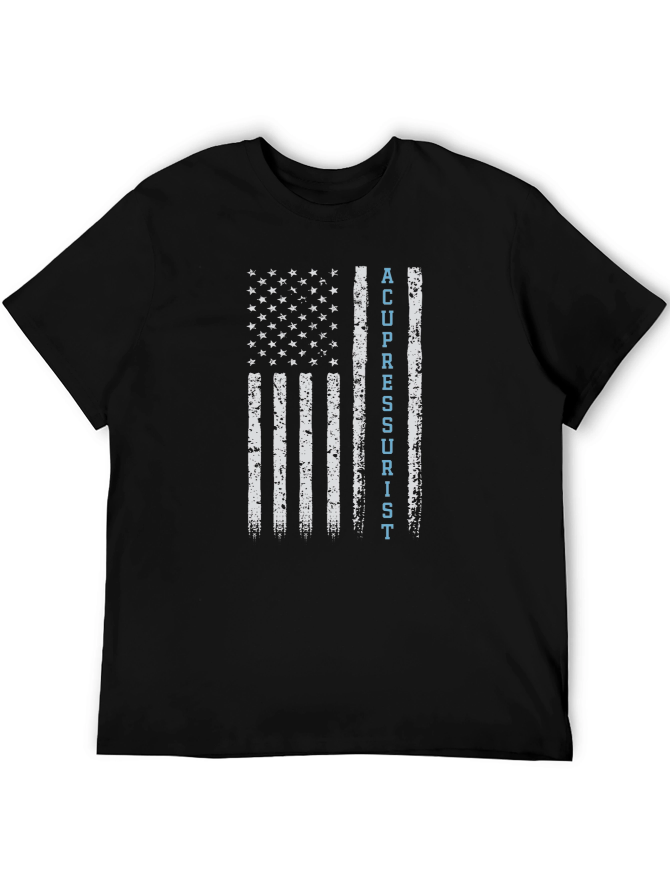 Acupressurist Flag T-Shirt - Patriotic Medical Tee