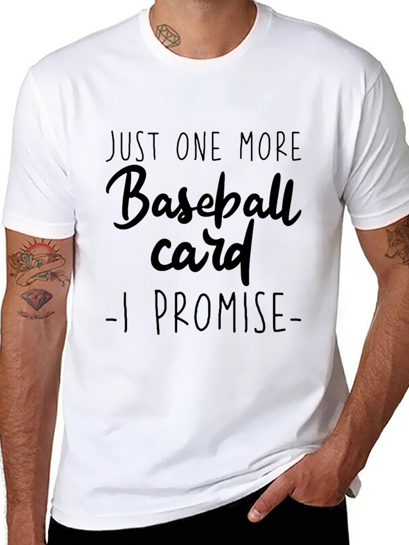 Baseball Card Promise Graphic T-Shirt