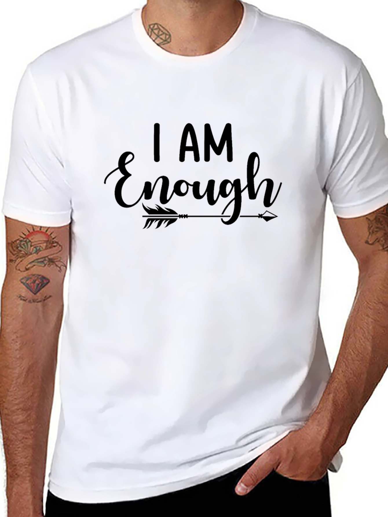I AM Enough Graphic Tee - Motivational T-Shirt