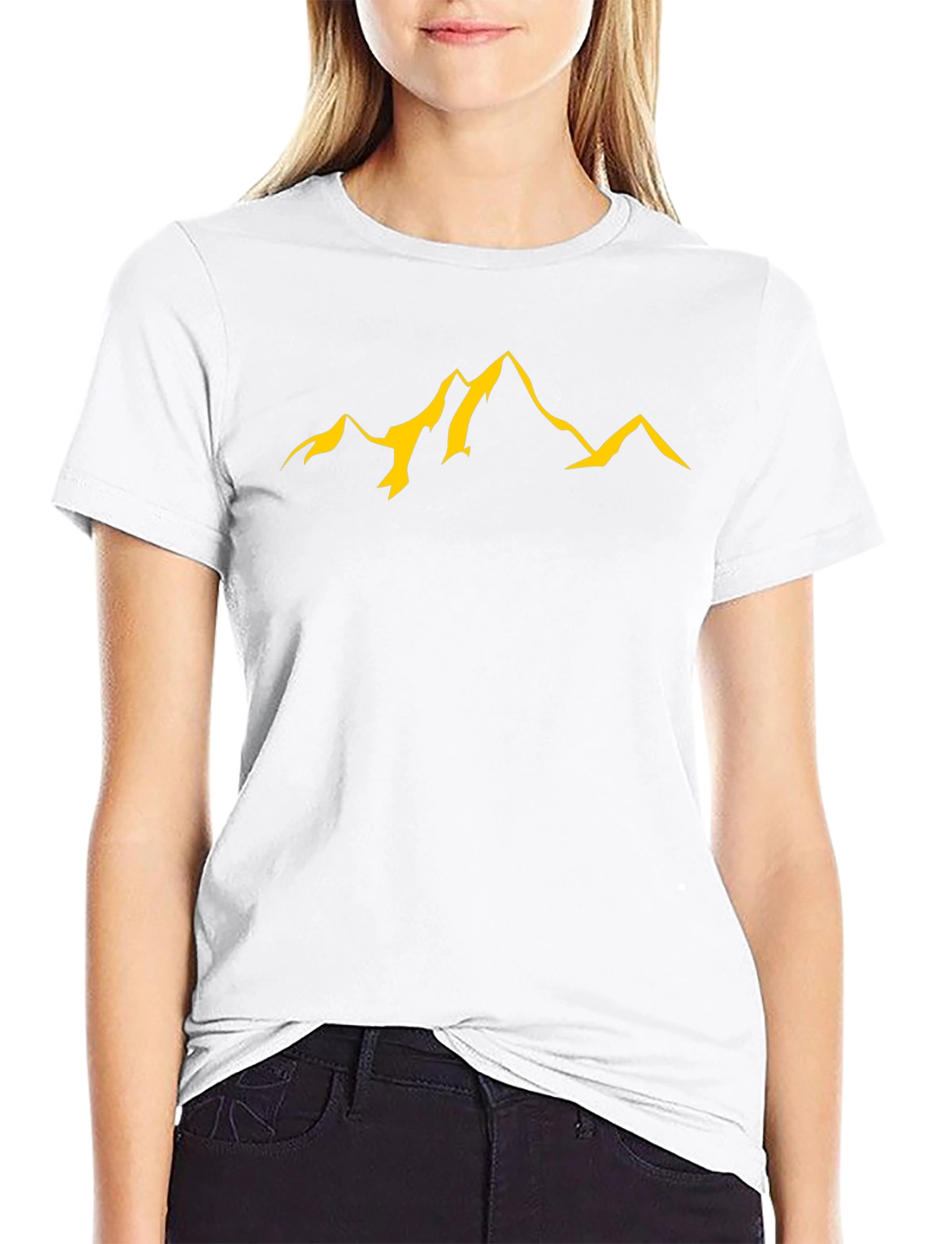 Mountain Peak Graphic T-Shirt - Black
