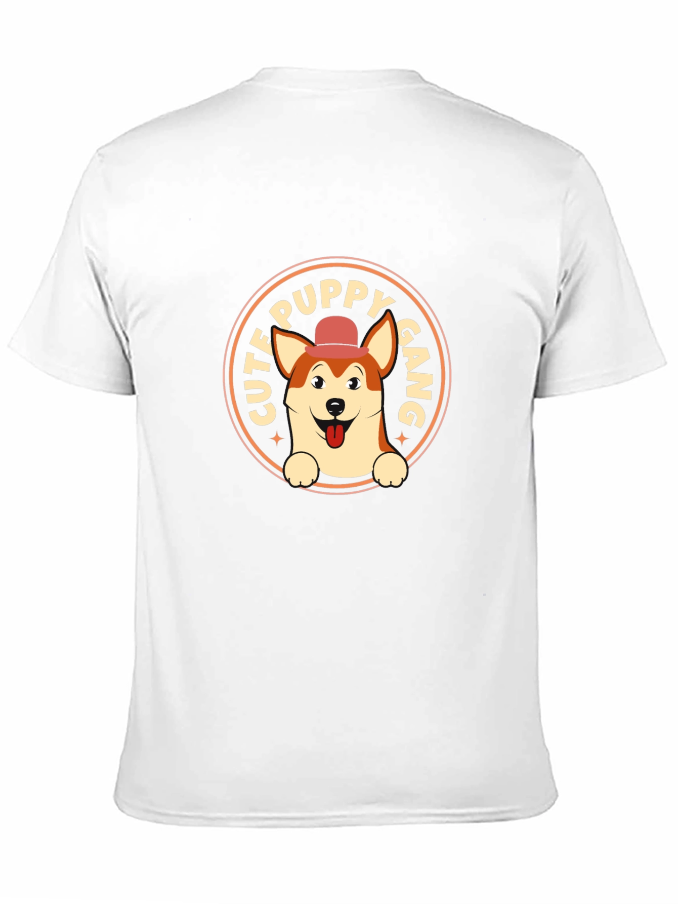 Cute Puppy Gang Black Graphic T-Shirt