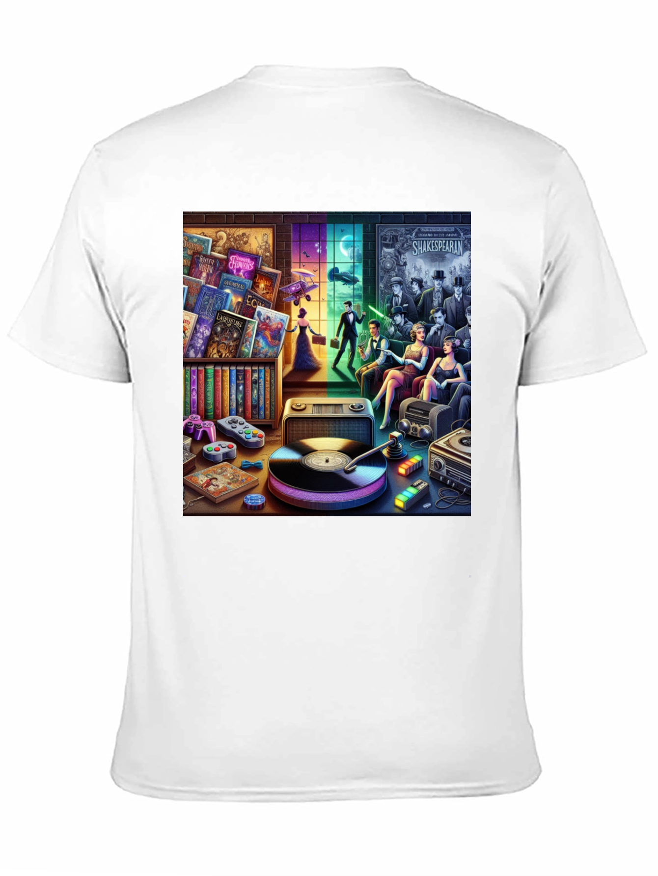 Retro Media Mashup Graphic Tee