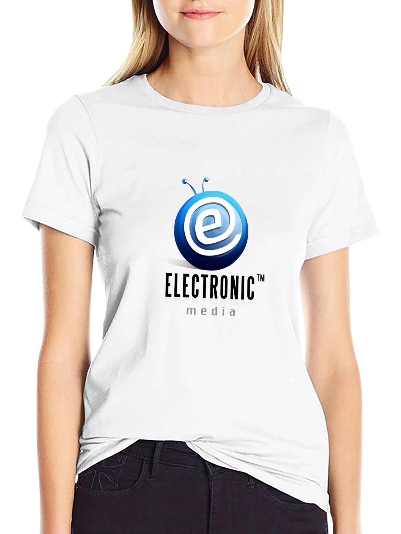 Electronic Media T-Shirt - Modern Tech Design