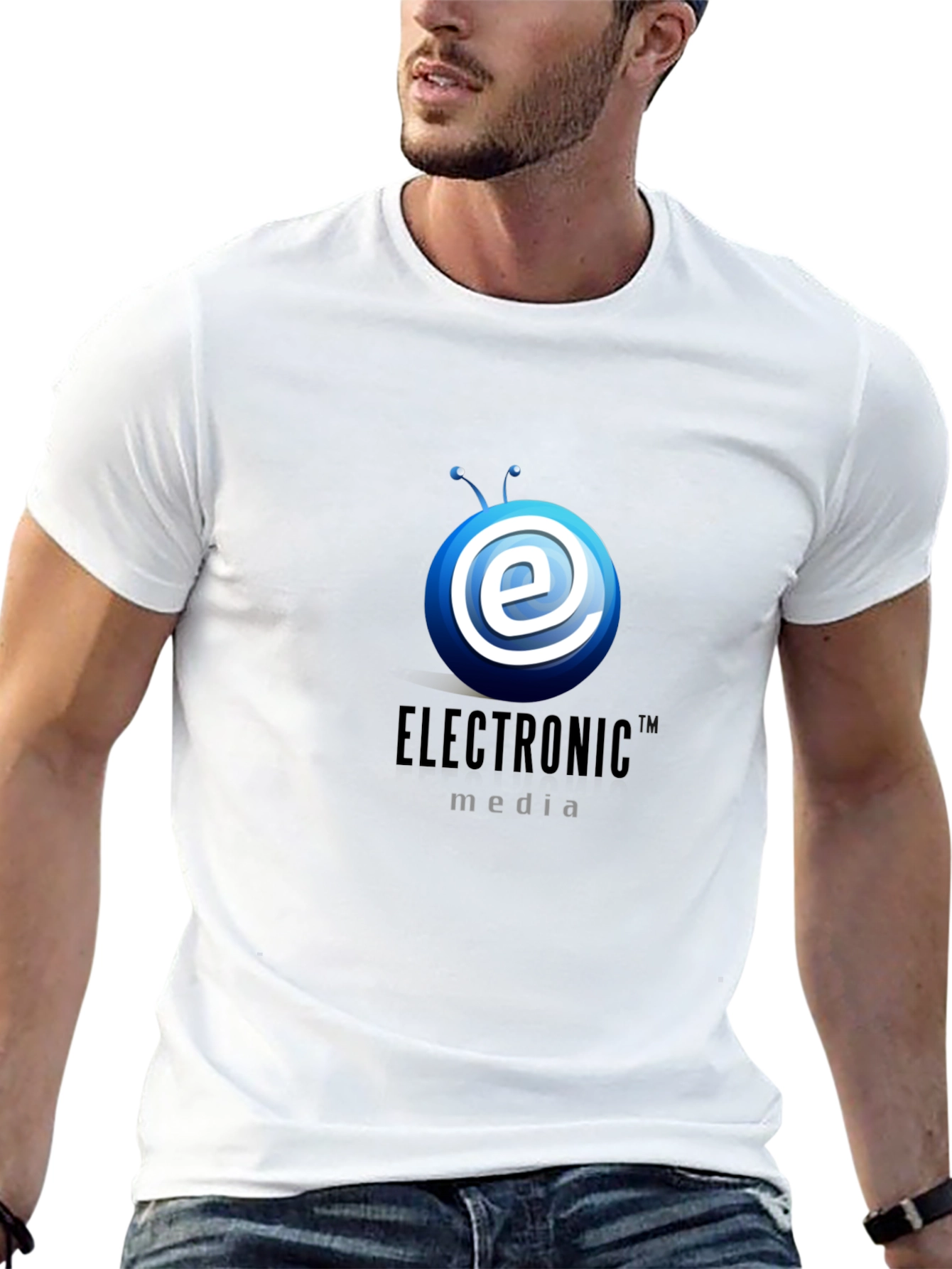 Electronic Media T-Shirt - Modern Tech Design