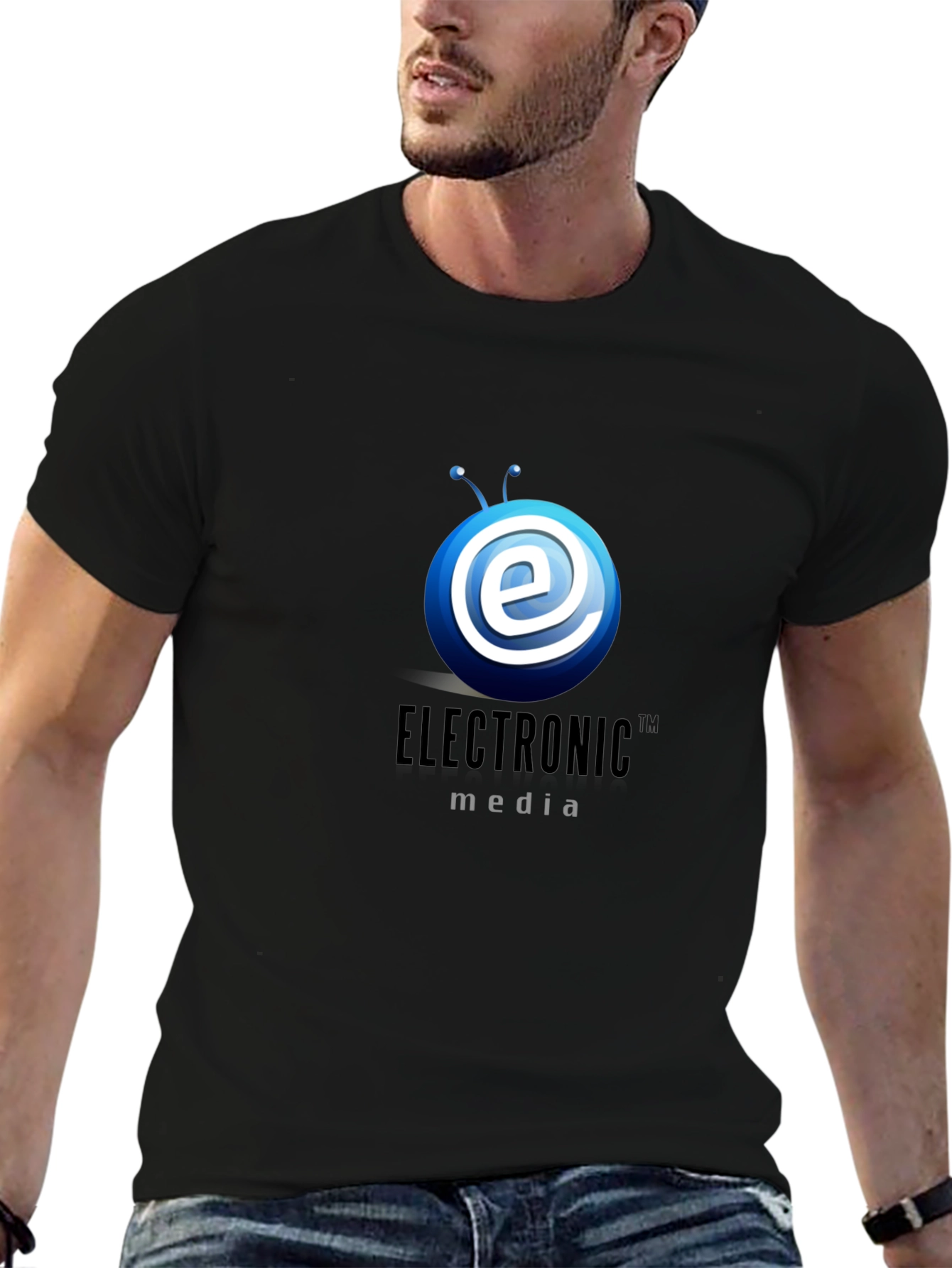 Electronic Media T-Shirt - Modern Tech Design