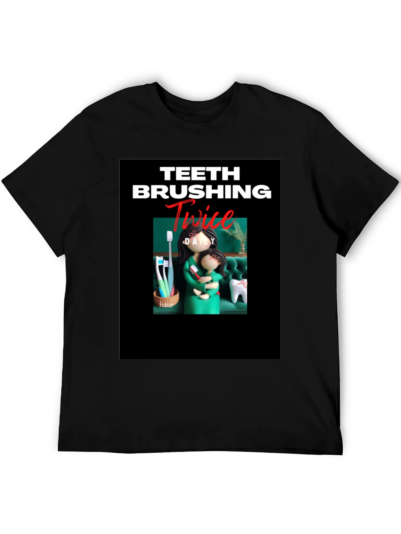 Teeth Brushing T-Shirt - Daily Dental Hygiene