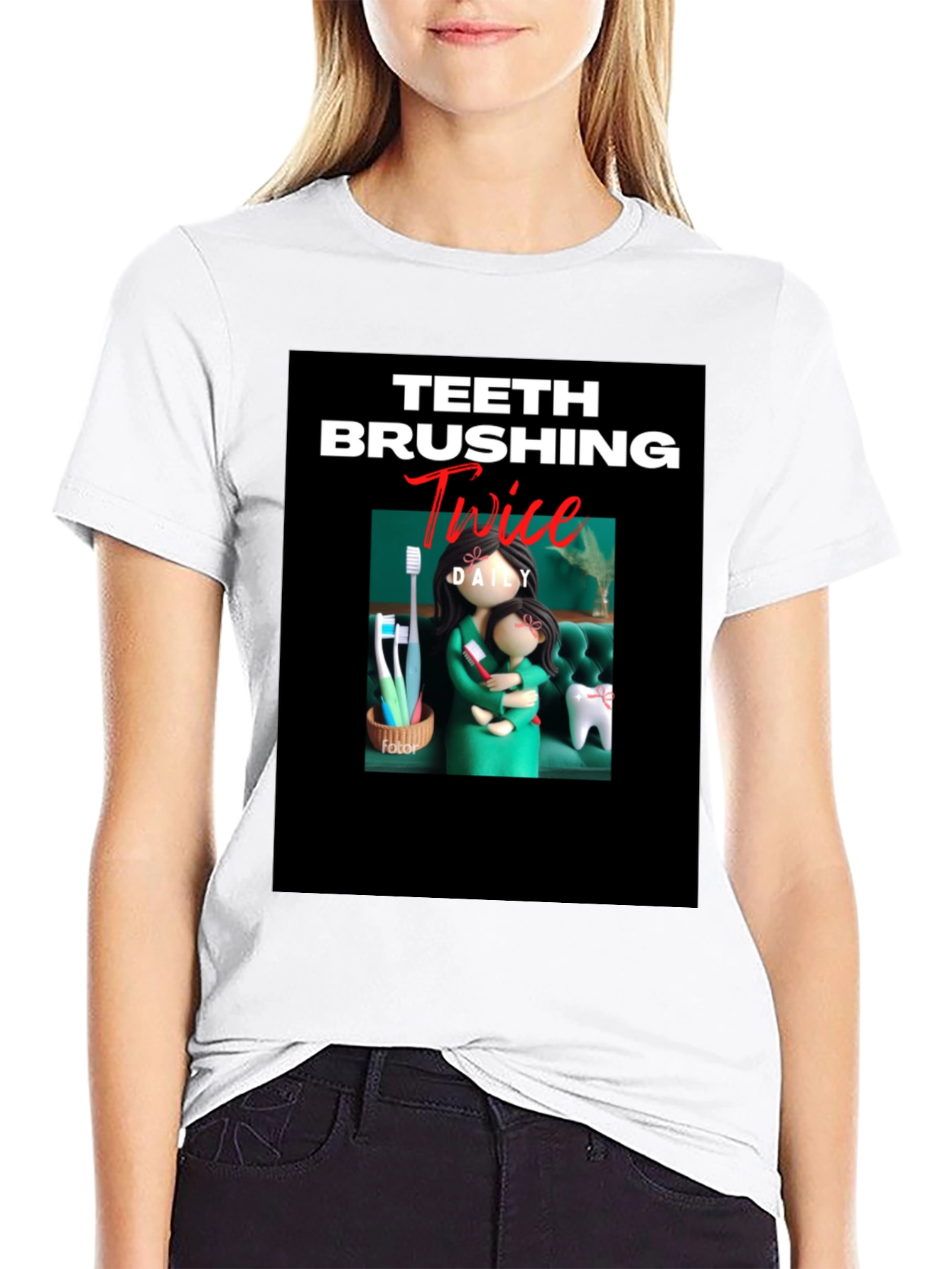 Teeth Brushing T-Shirt - Daily Dental Hygiene