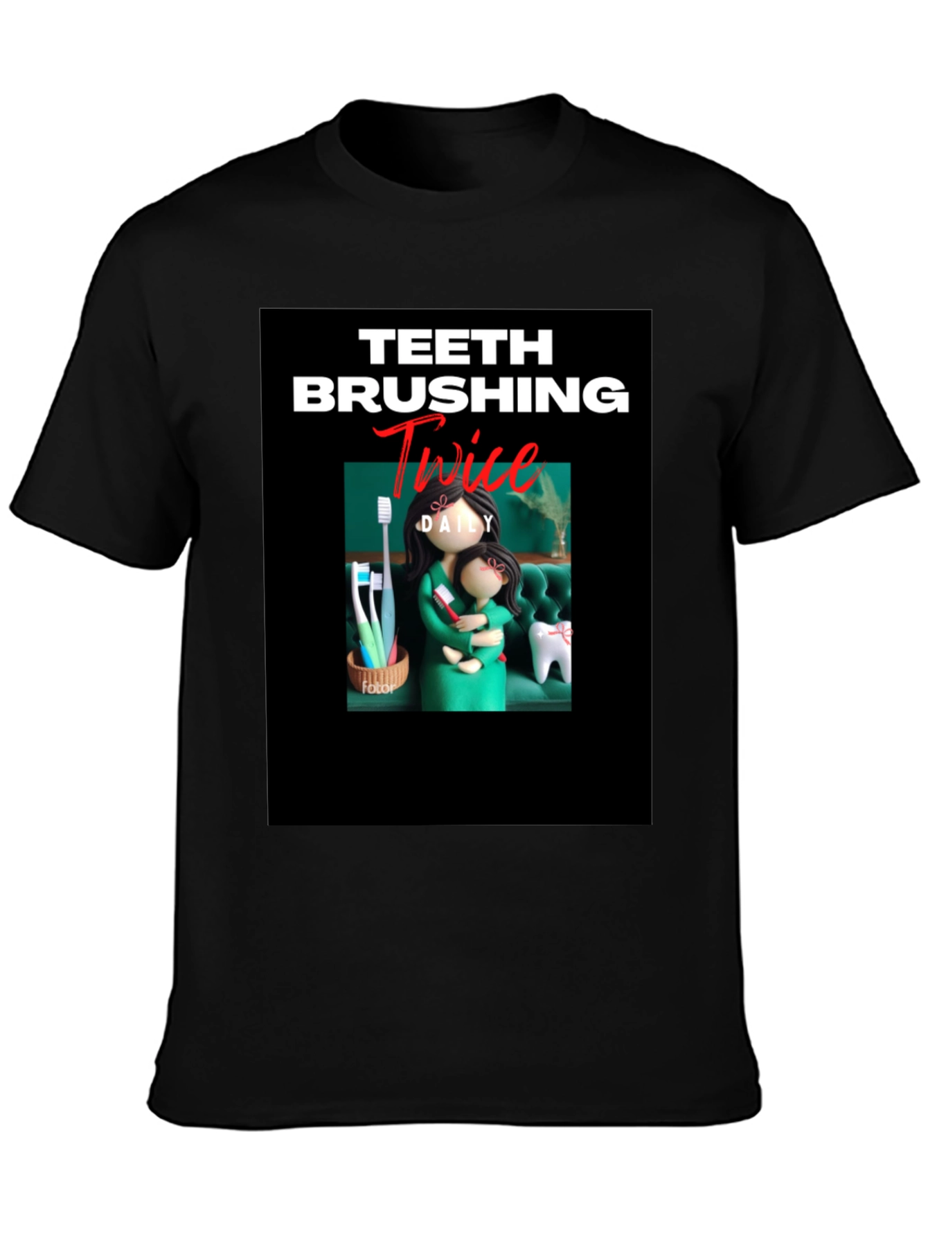 Teeth Brushing T-Shirt - Daily Dental Hygiene