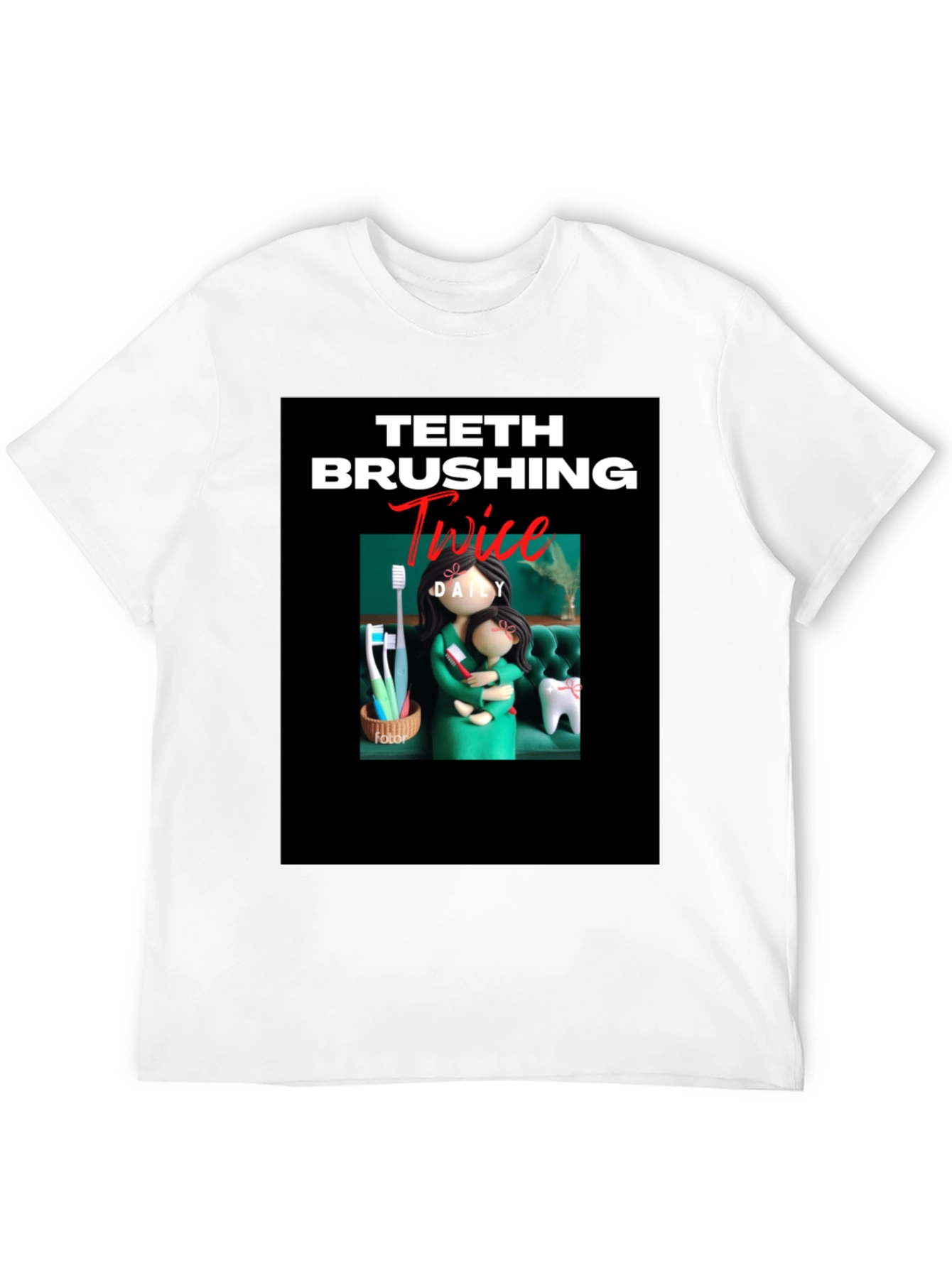 Teeth Brushing T-Shirt - Daily Dental Hygiene