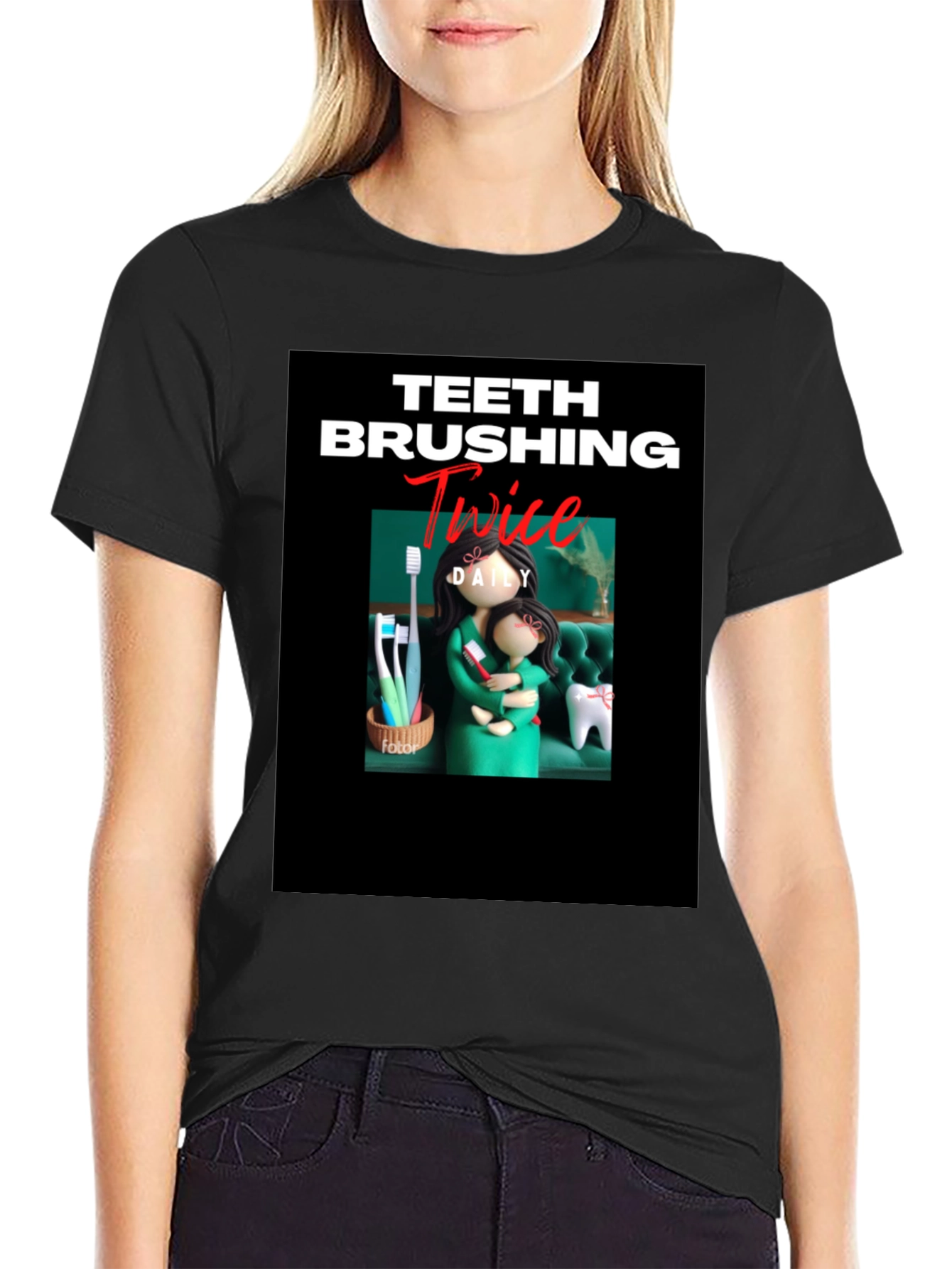 Teeth Brushing T-Shirt - Daily Dental Hygiene