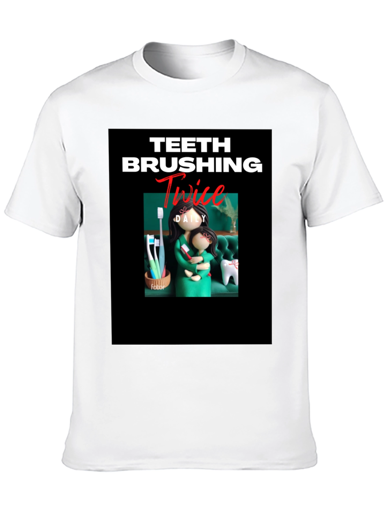 Teeth Brushing T-Shirt - Daily Dental Hygiene