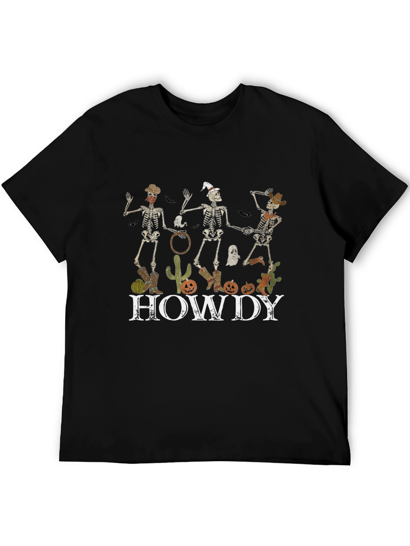 Halloween Skeletons Howdy Tee
