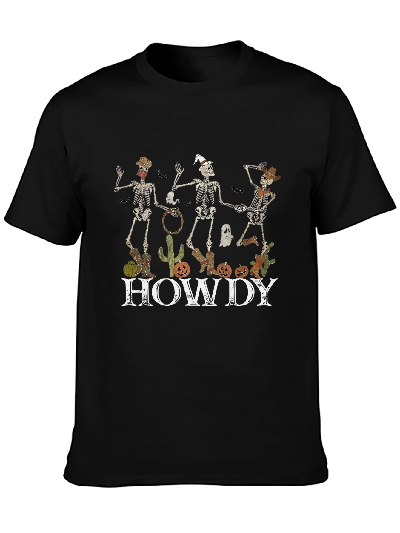 Halloween Skeletons Howdy Tee