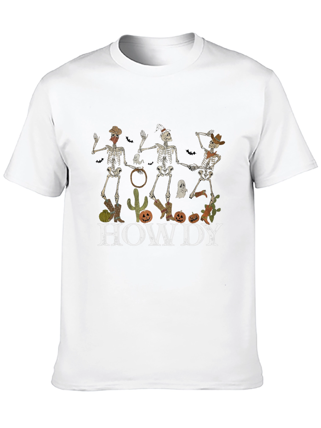Halloween Skeletons Howdy Tee