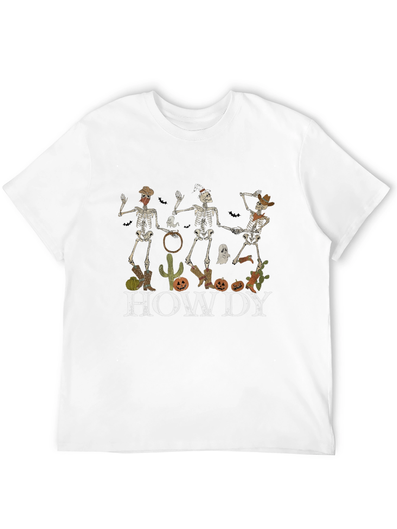 Halloween Skeletons Howdy Tee
