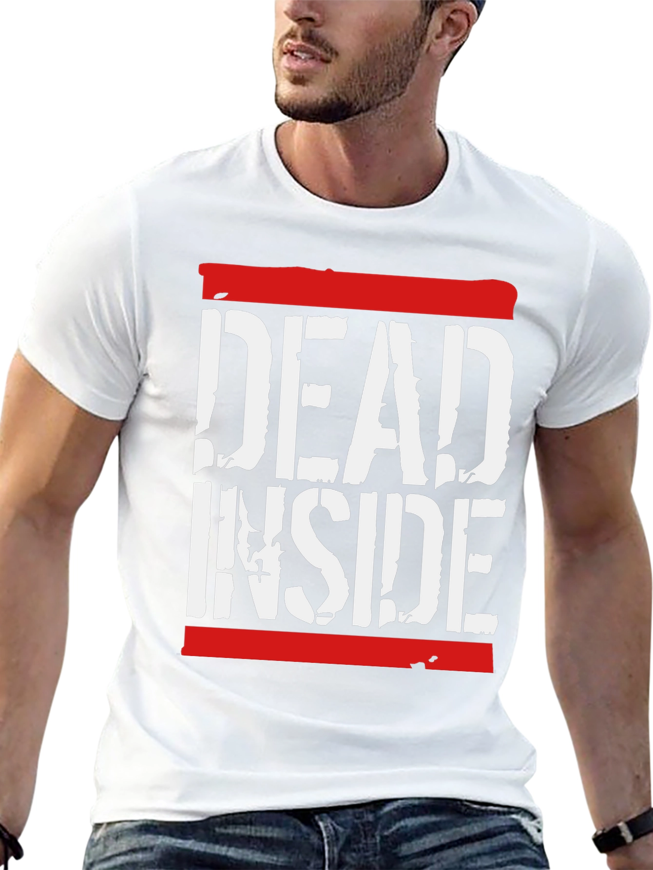 Dead Inside Graphic Tee - Trendy Casual T-Shirt