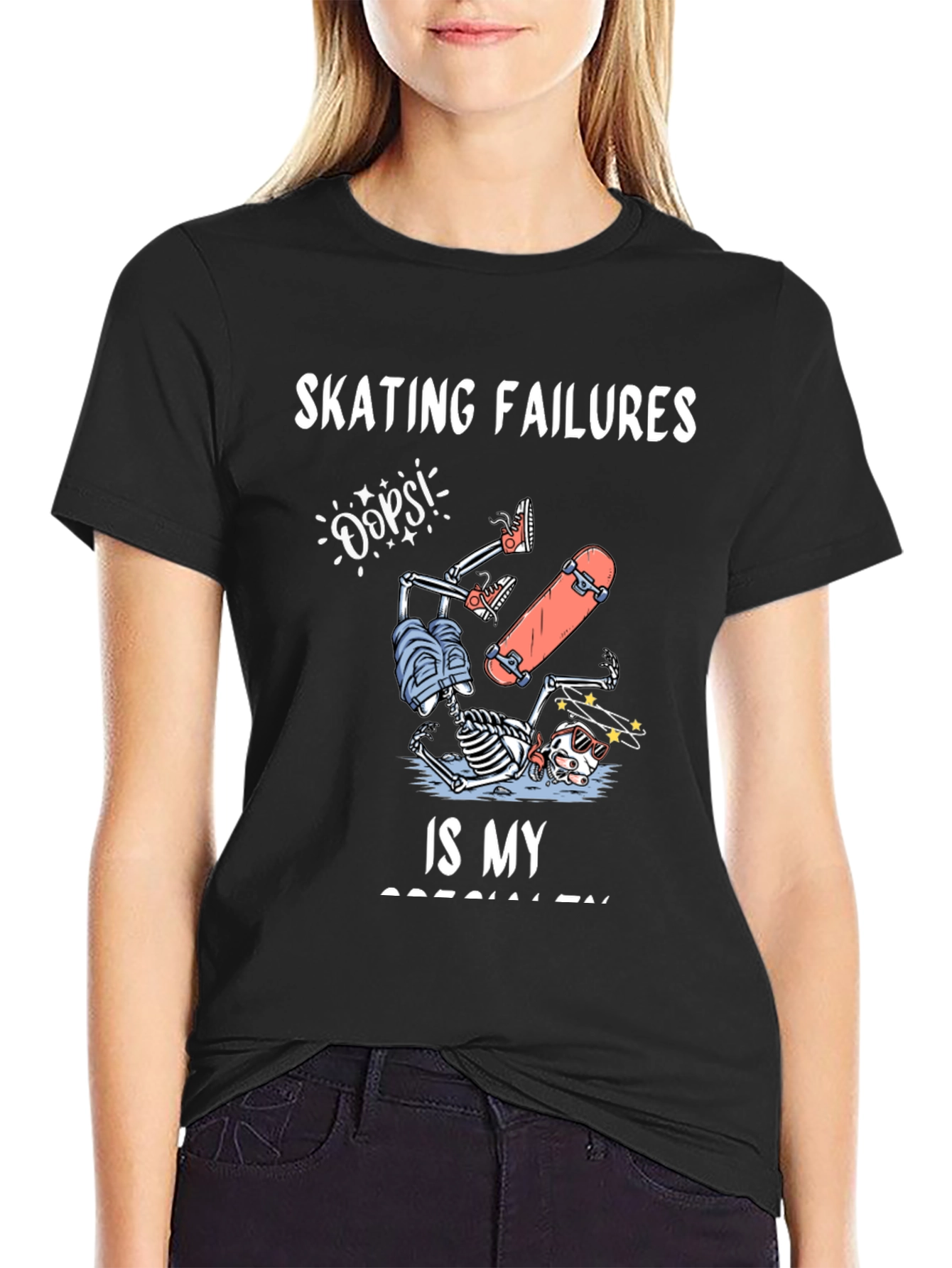 Skating Failures Skeleton Graphic Tee