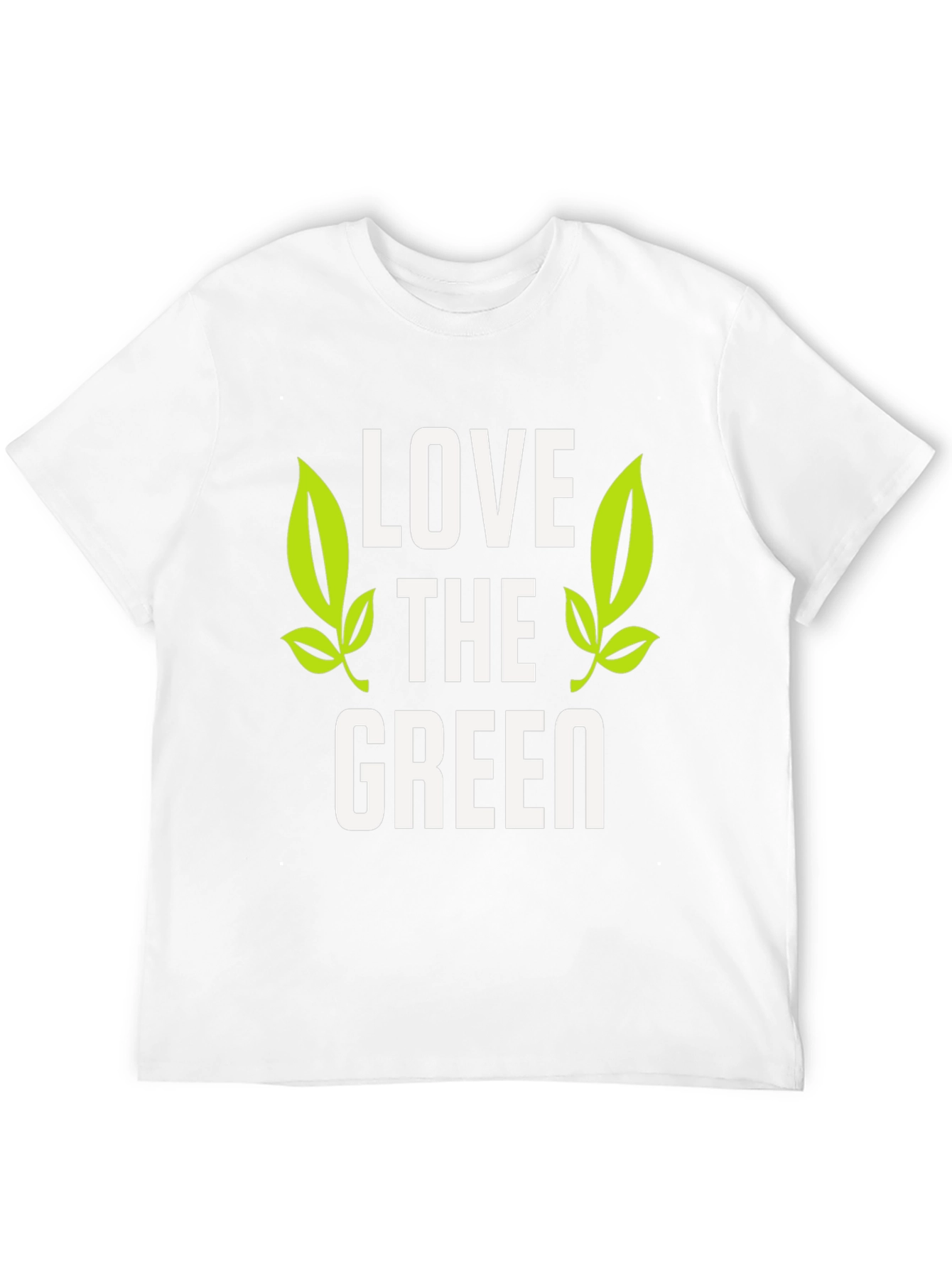 Love the Green Graphic Tee - Black Cotton T-Shirt