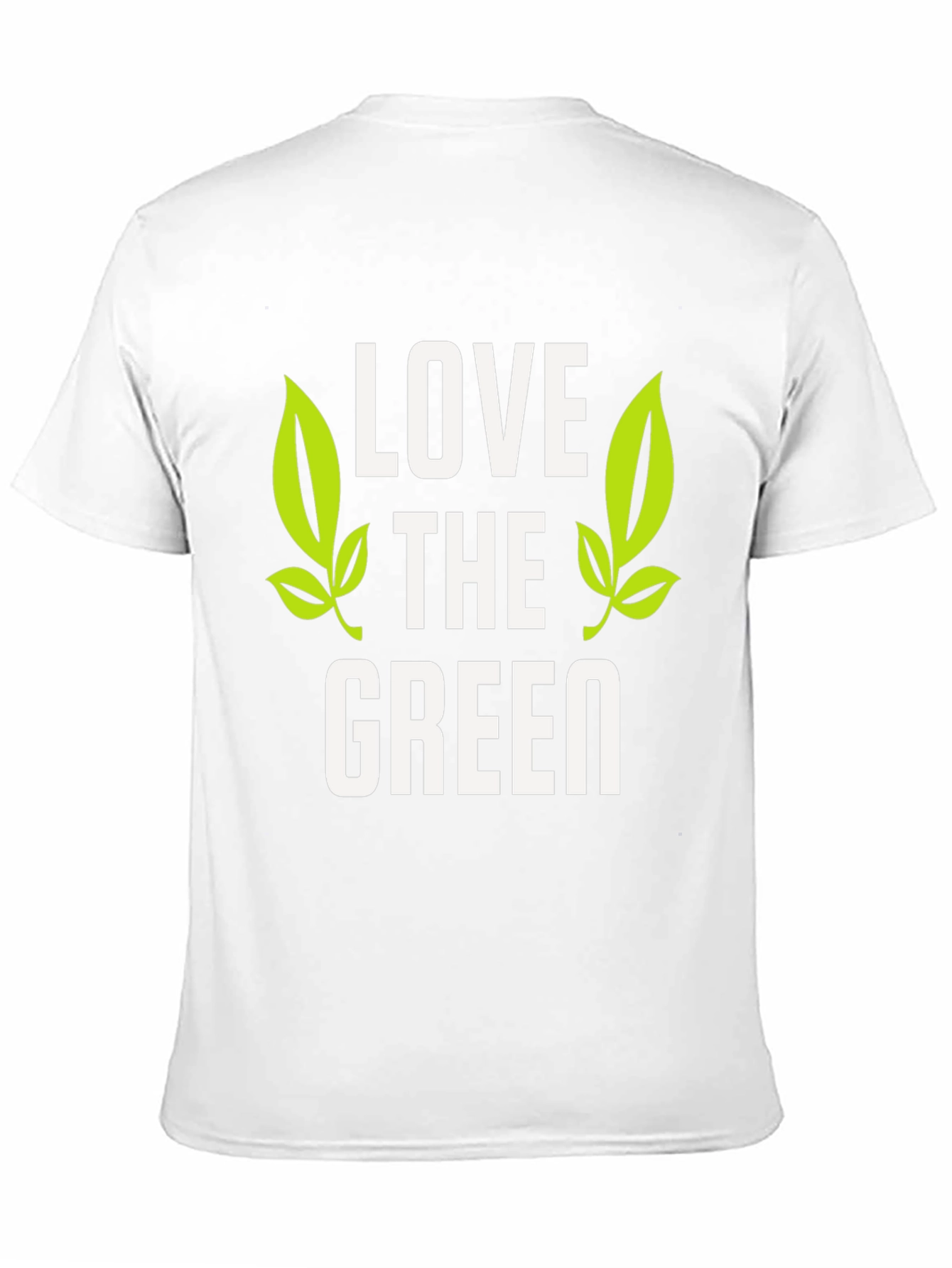 Love the Green Graphic Tee - Black Cotton T-Shirt