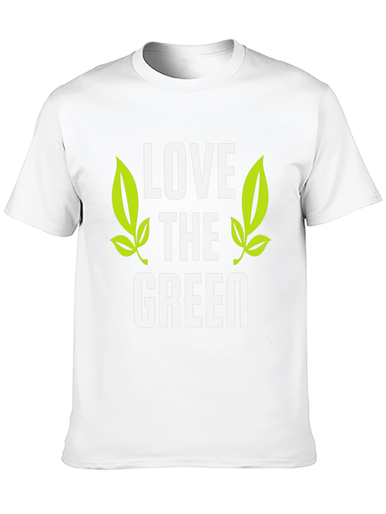 Love the Green Graphic Tee - Black Cotton T-Shirt