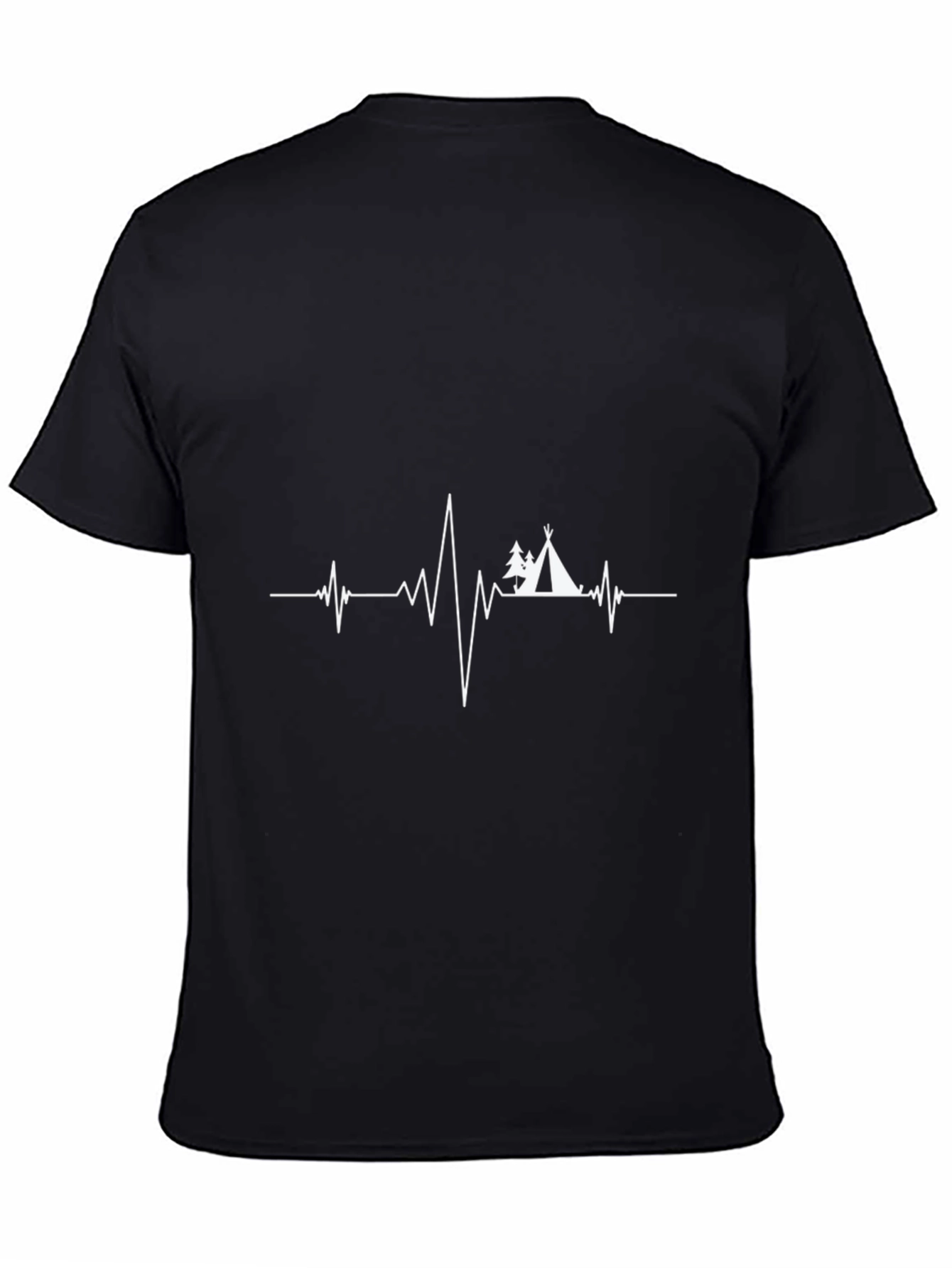 Camping Heartbeat T-Shirt - Nature Lover Tee