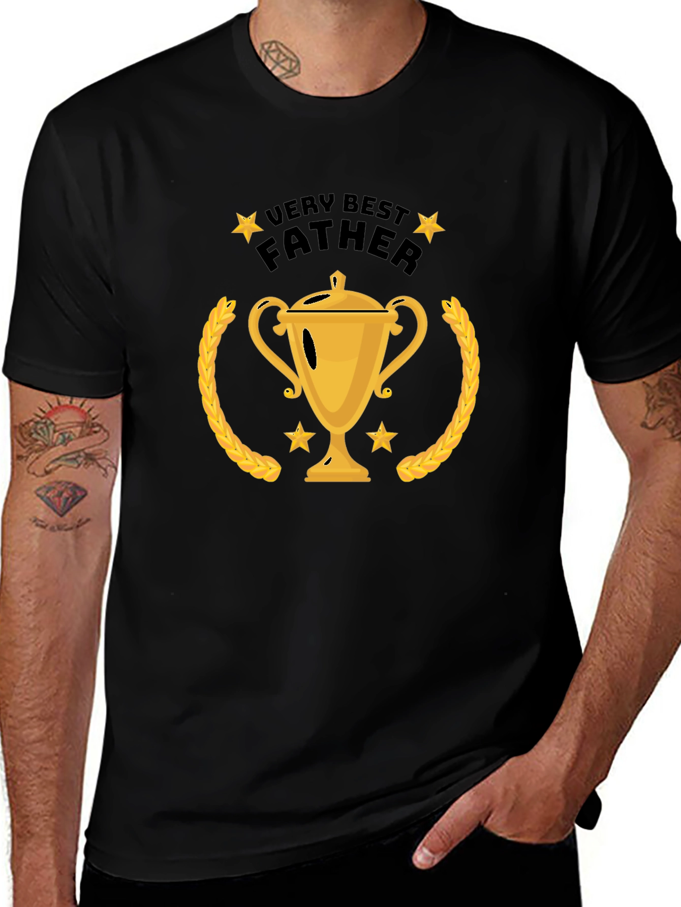 Best Father Trophy T-Shirt - Gift for Dad
