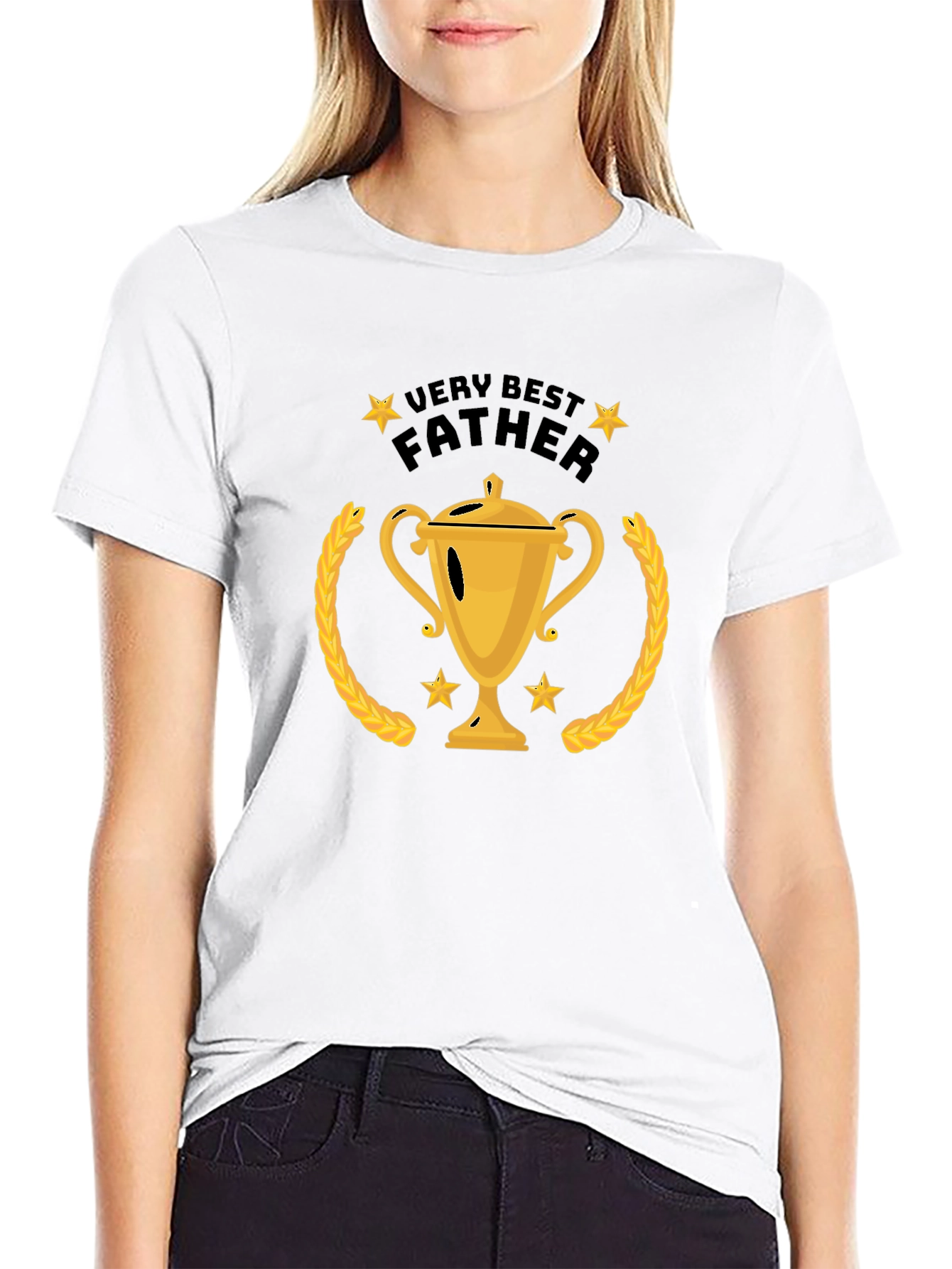 Best Father Trophy T-Shirt - Gift for Dad