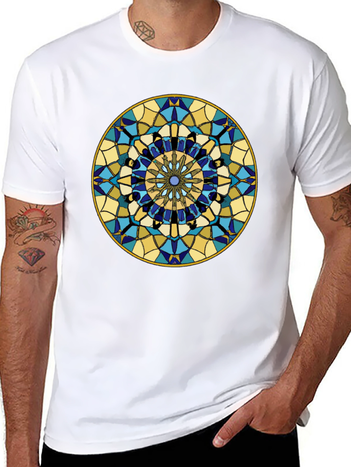 Mandala Graphic Black Tee